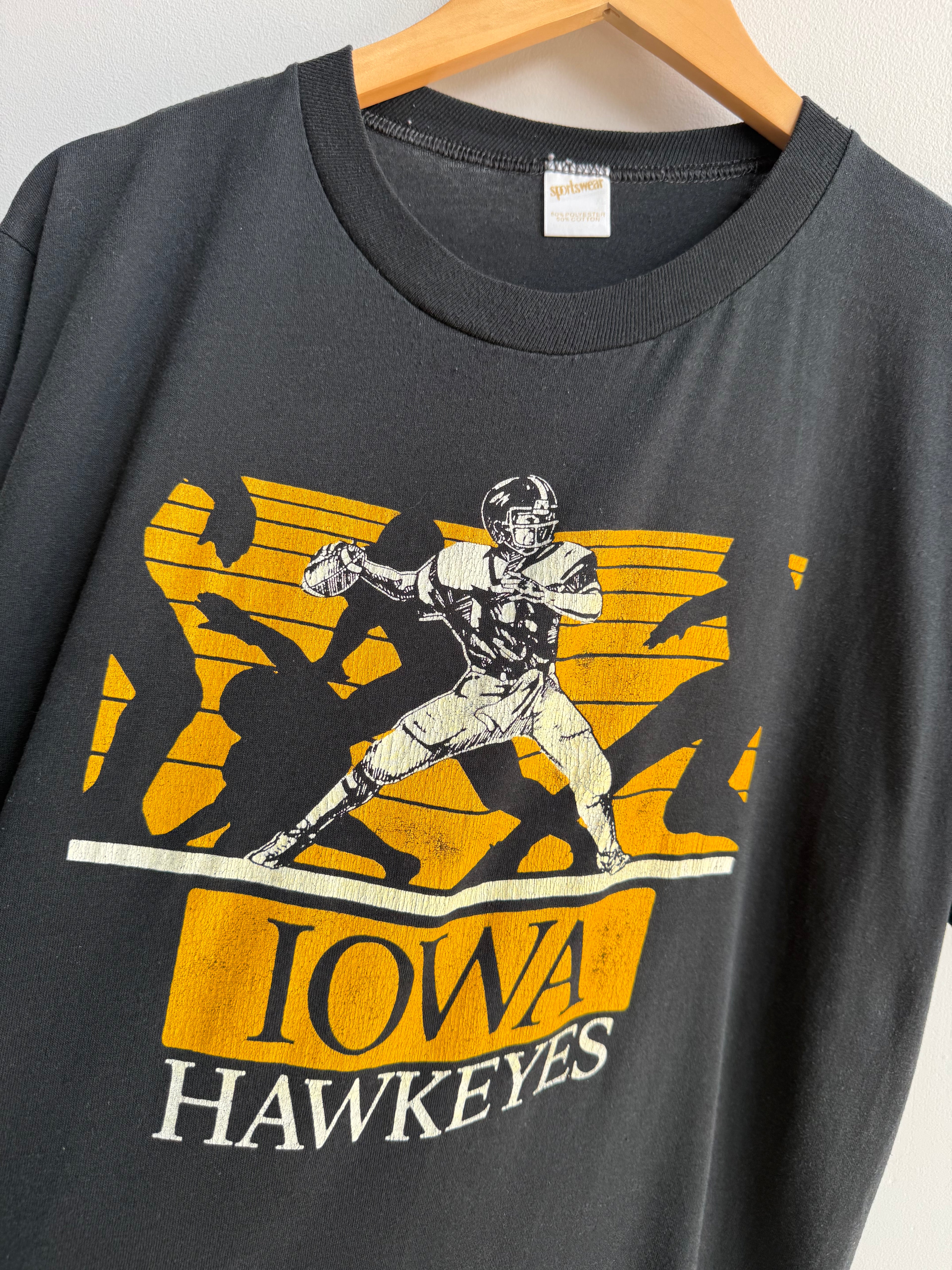 (L) Iowa Hawkeyes Football Tee