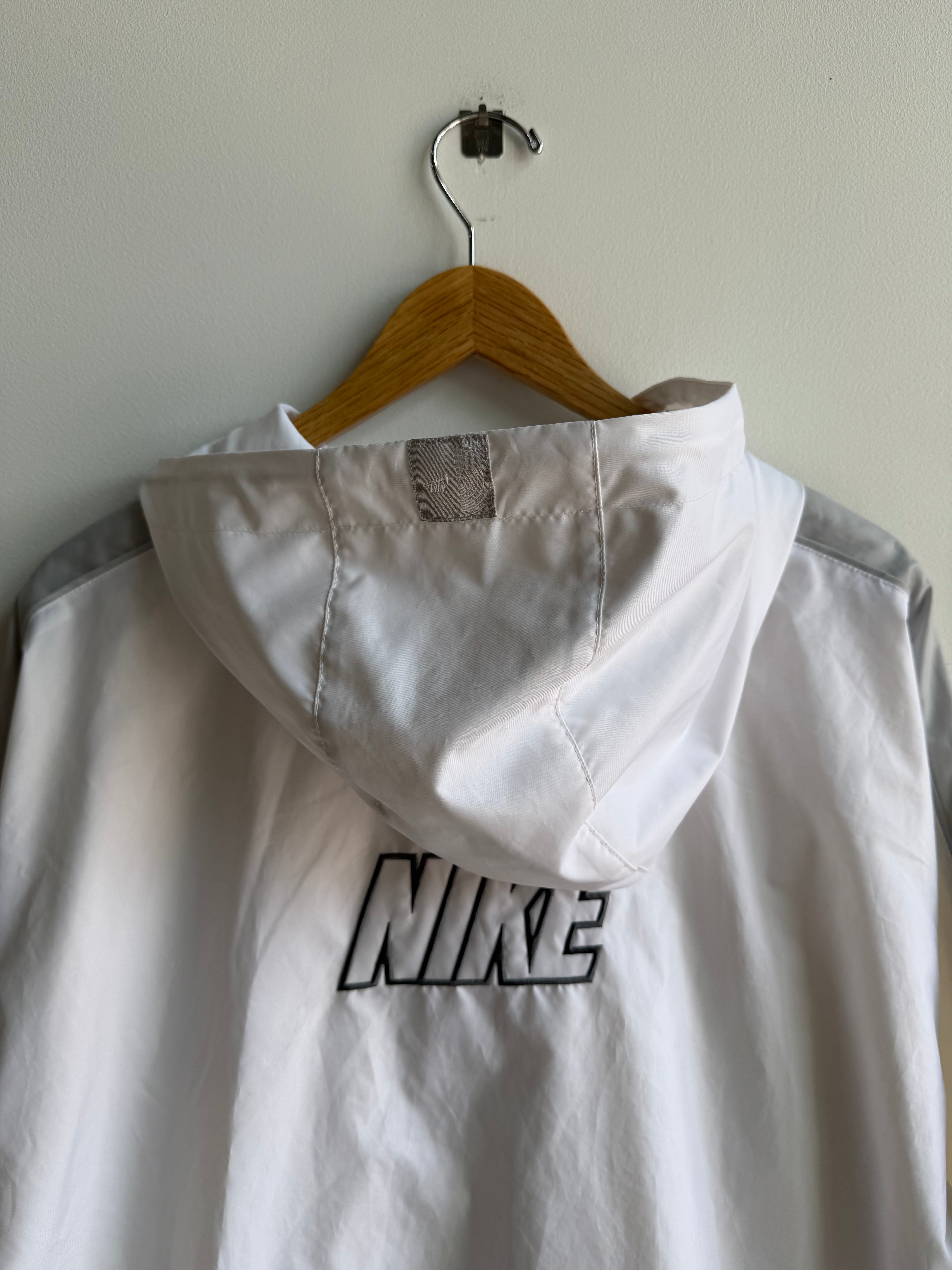 (XL) White Nike Windbreaker Jacket