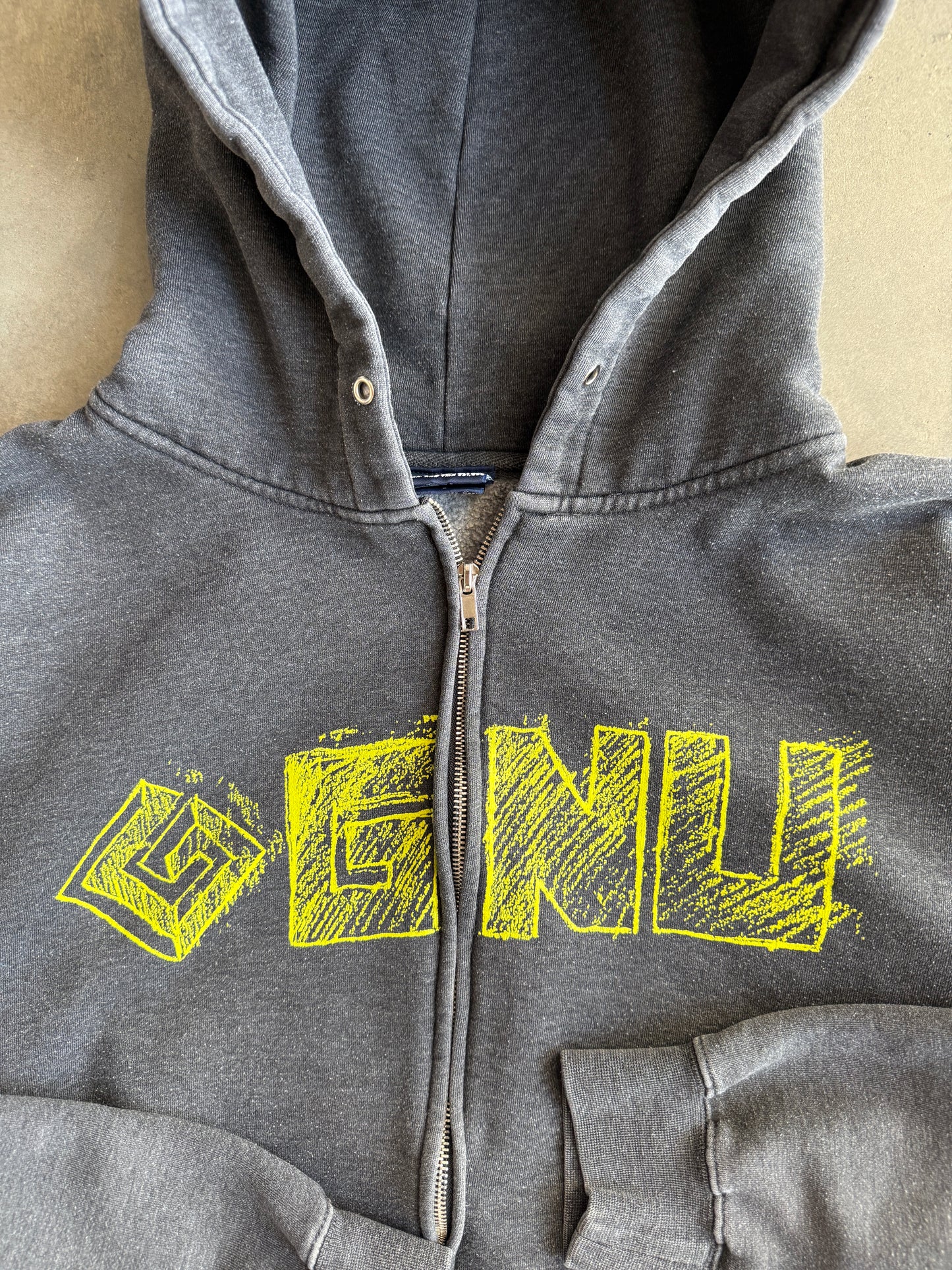 (L) GNU Zip Up Hoodie