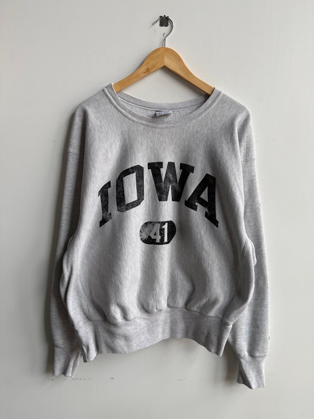 (L) Iowa Reverse Weave Crew