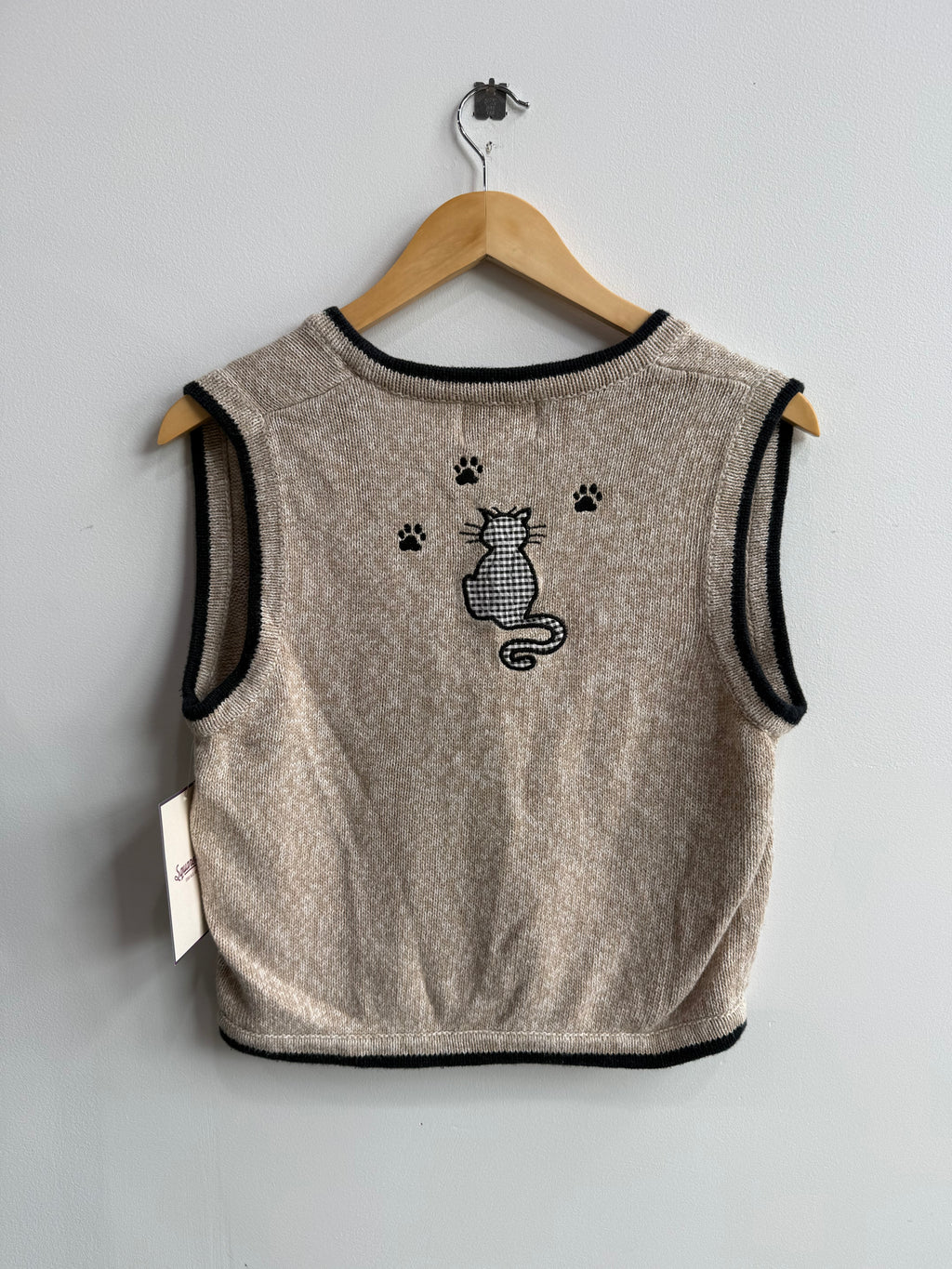 (S) Cat Sweater Vest