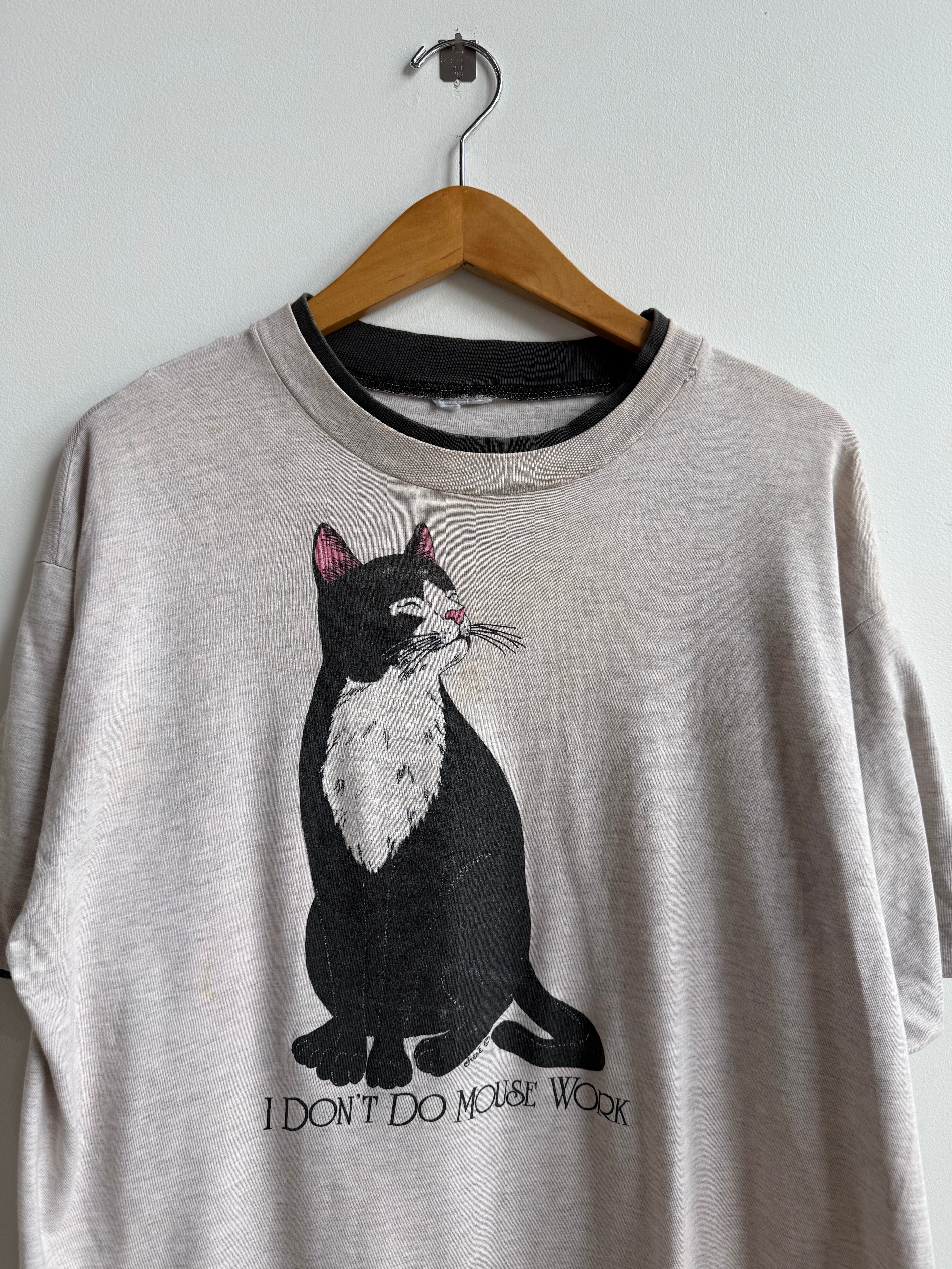 (XL) I Don’t Do Mouse Work Cat Tee