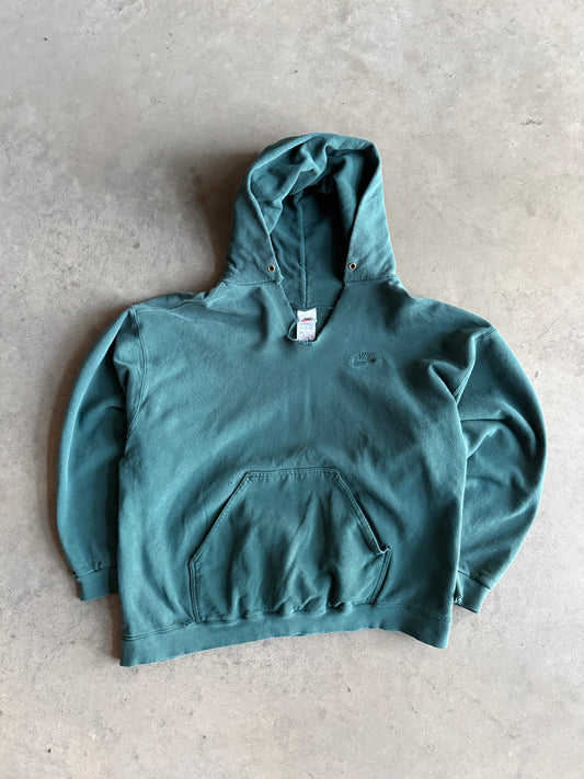 (XL) Nike Green Distressed Hoodie