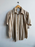 (XL) Arrow Striped Button Up Shirt
