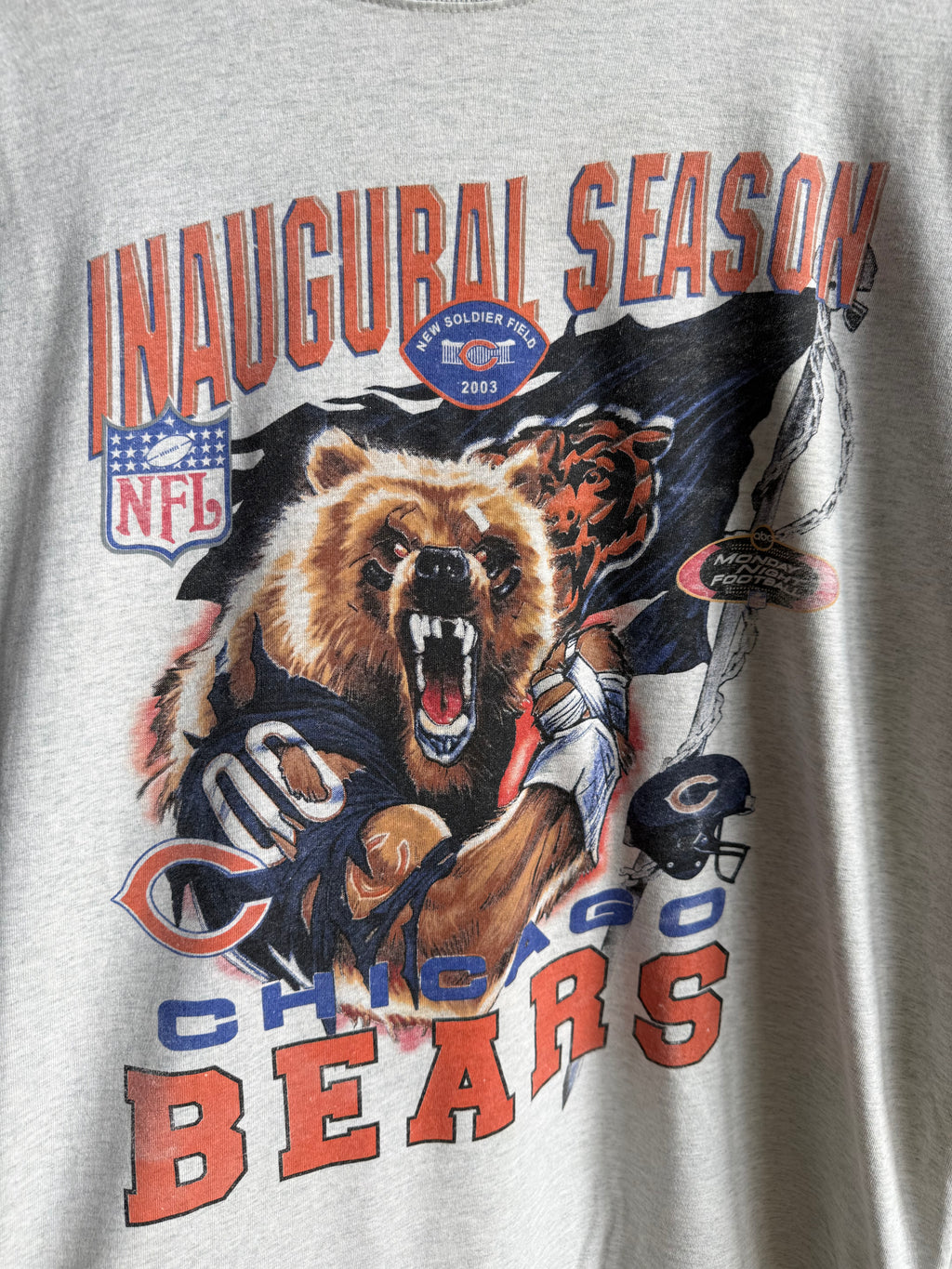 (L) Chicago Bears Mock Neck Tee