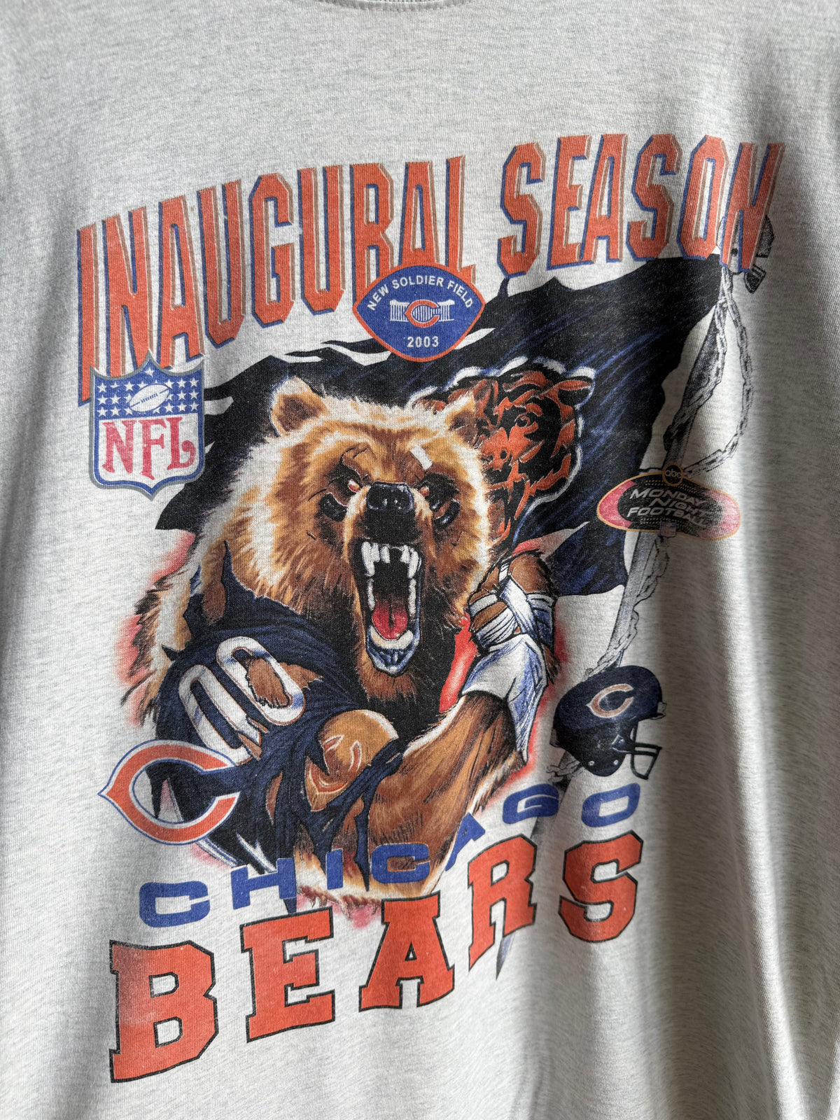 (L) Chicago Bears Mock Neck Tee
