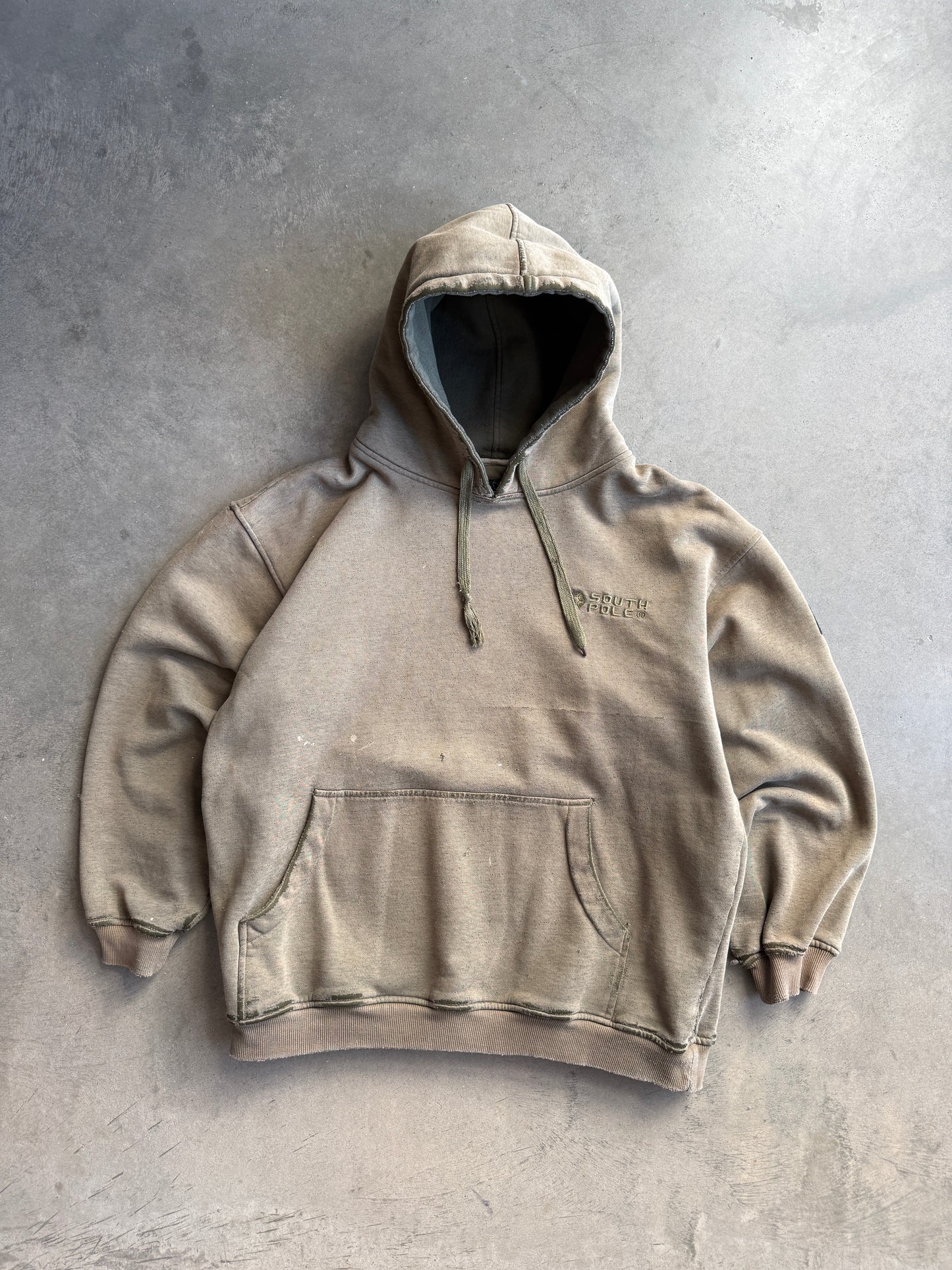 (L) Distressed South Pole Hoodie
