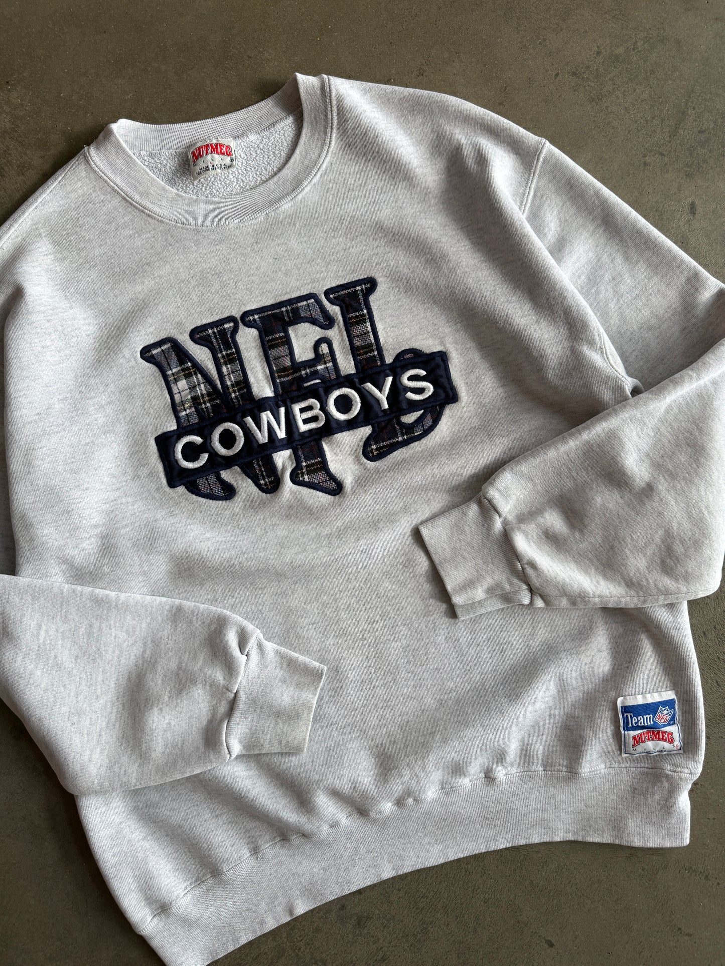 (L) Dallas Cowboys Nutmeg Crew