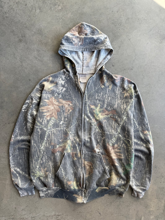 (XXL) Camo Zip Up Hoodie