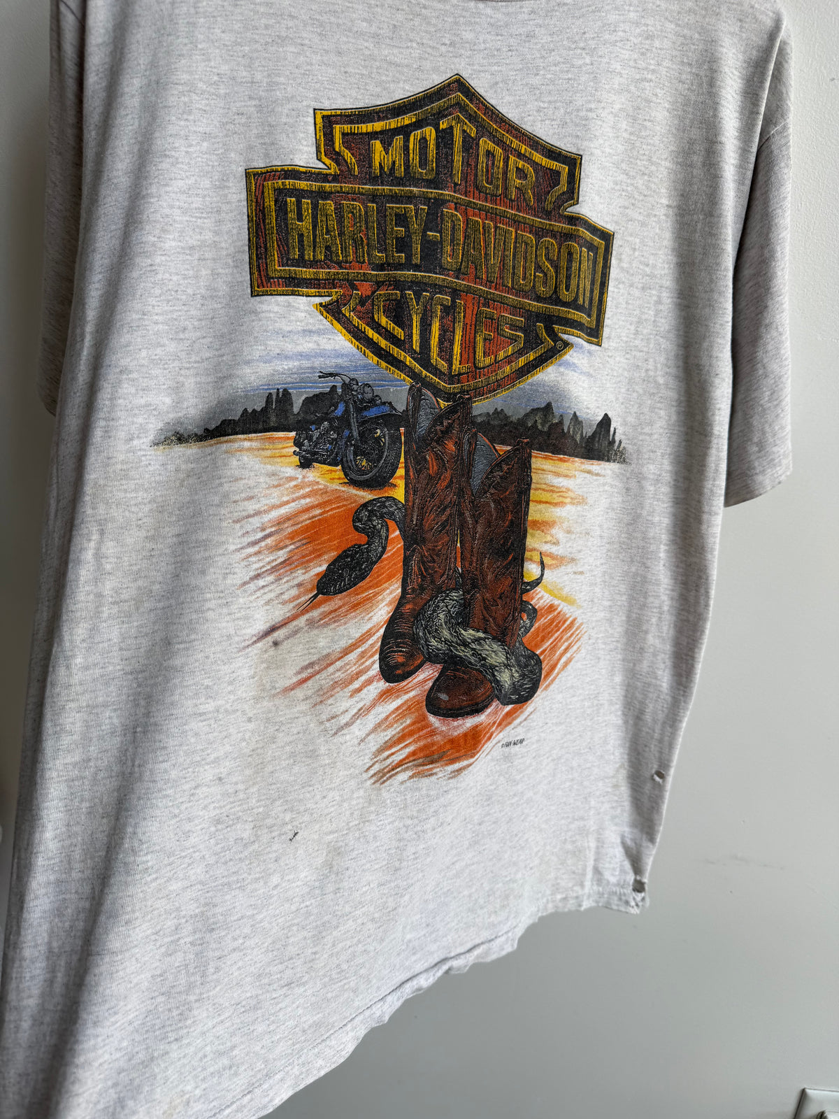 (L) Harley Davidson Cowboy Tee