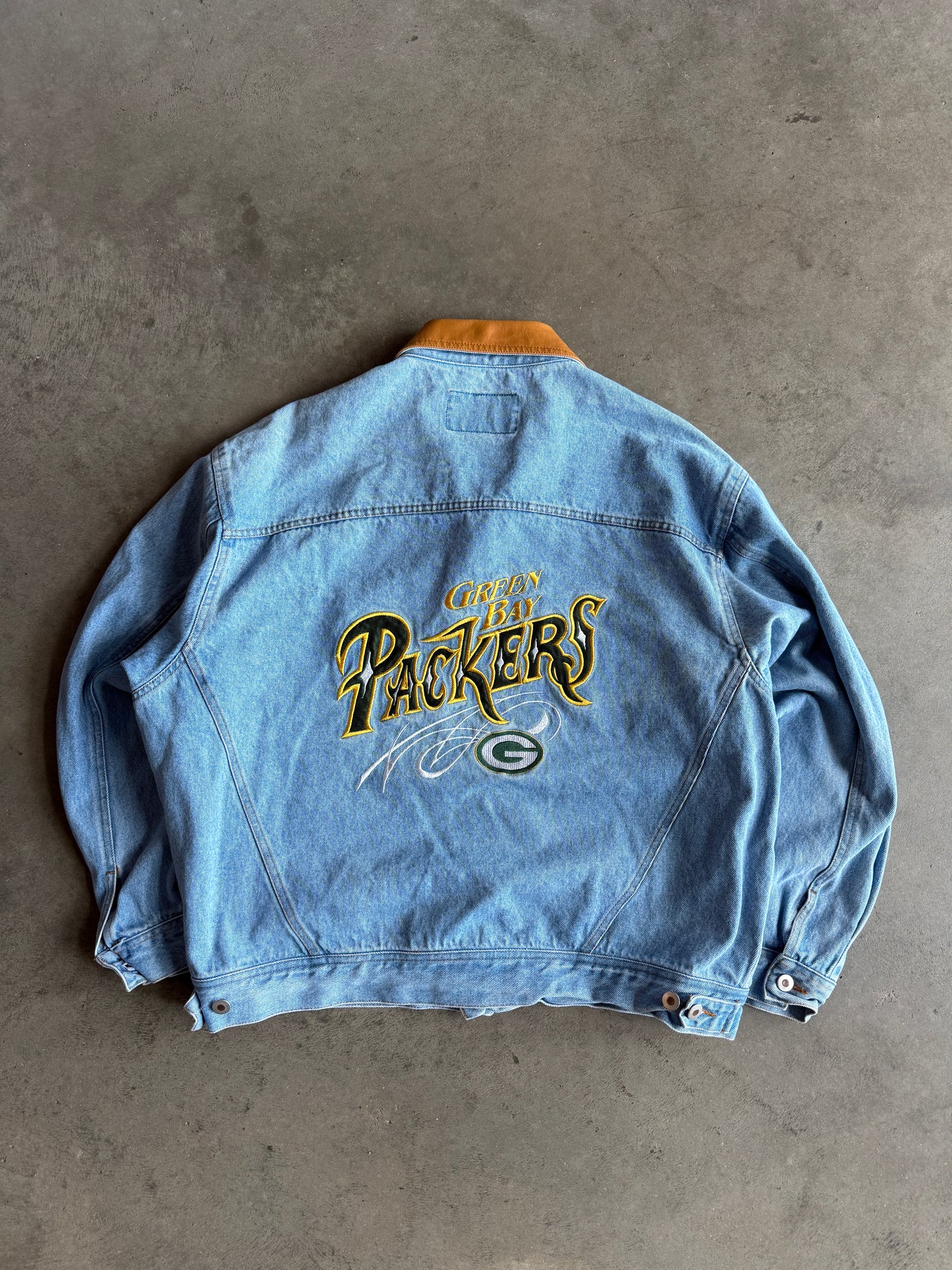 (XL) Green Bay Packers Denim Jacket