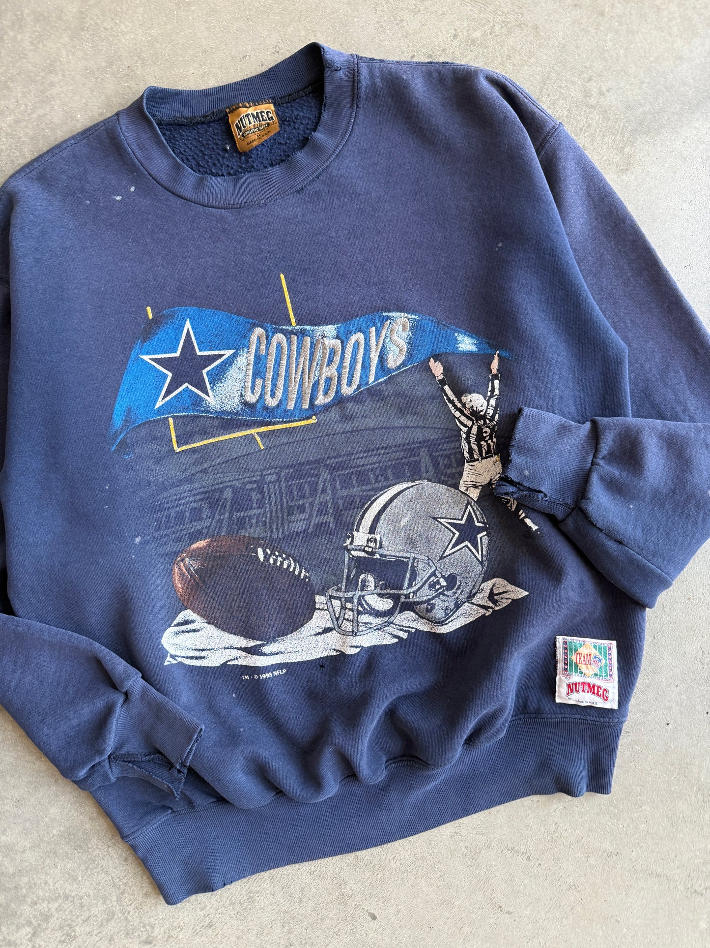 (M) Dallas Cowboys Nutmeg Mills Crew