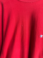 (XL) Red Champion Reverse Weave Crew