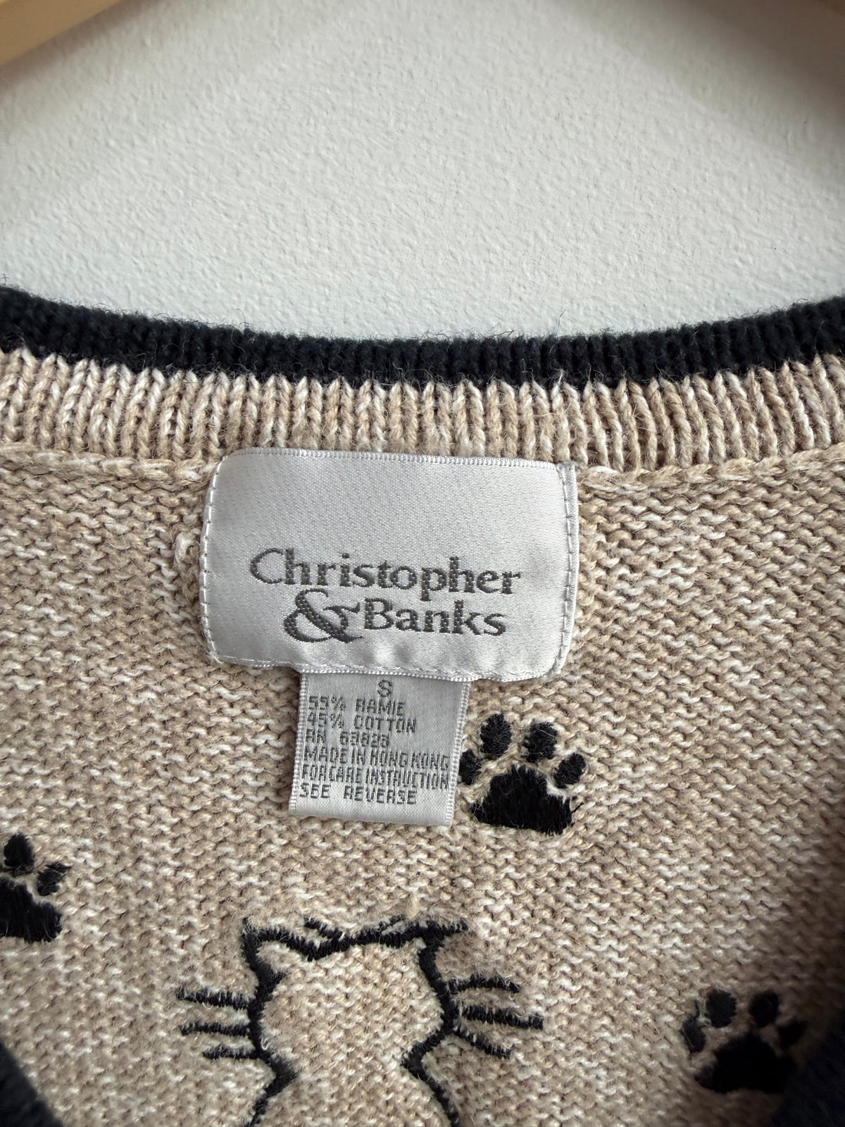(S) Cat Sweater Vest