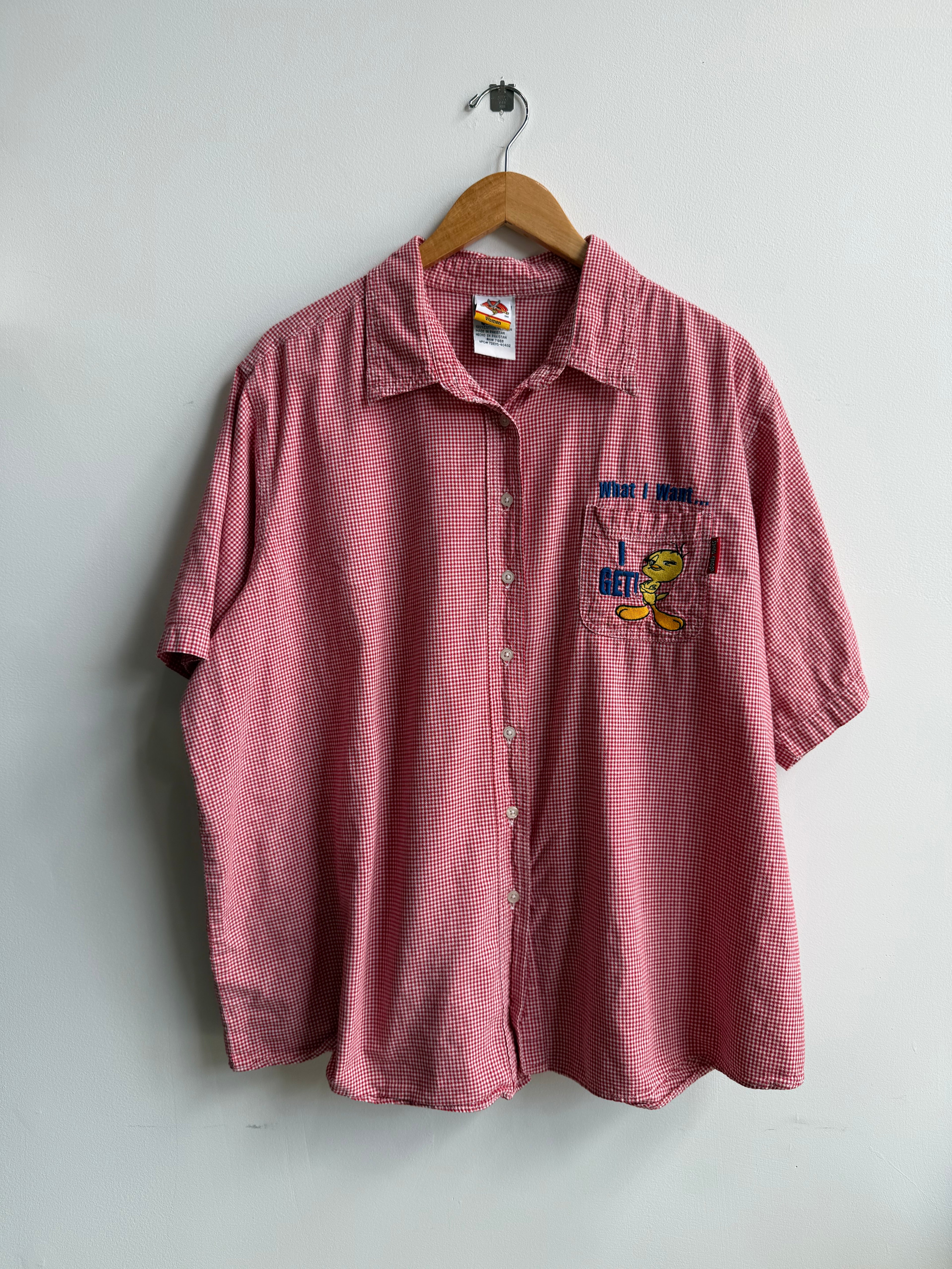 (XXL) Looney Tunes Button Down Shirt