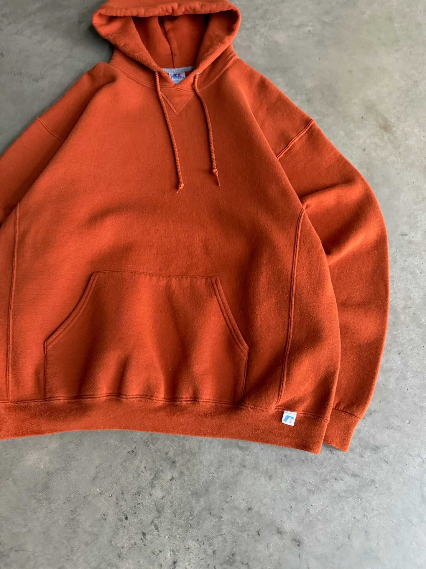(XL) Russell Orange Hoodie
