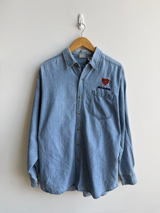 (L) Chicago Bears Denim Shirt