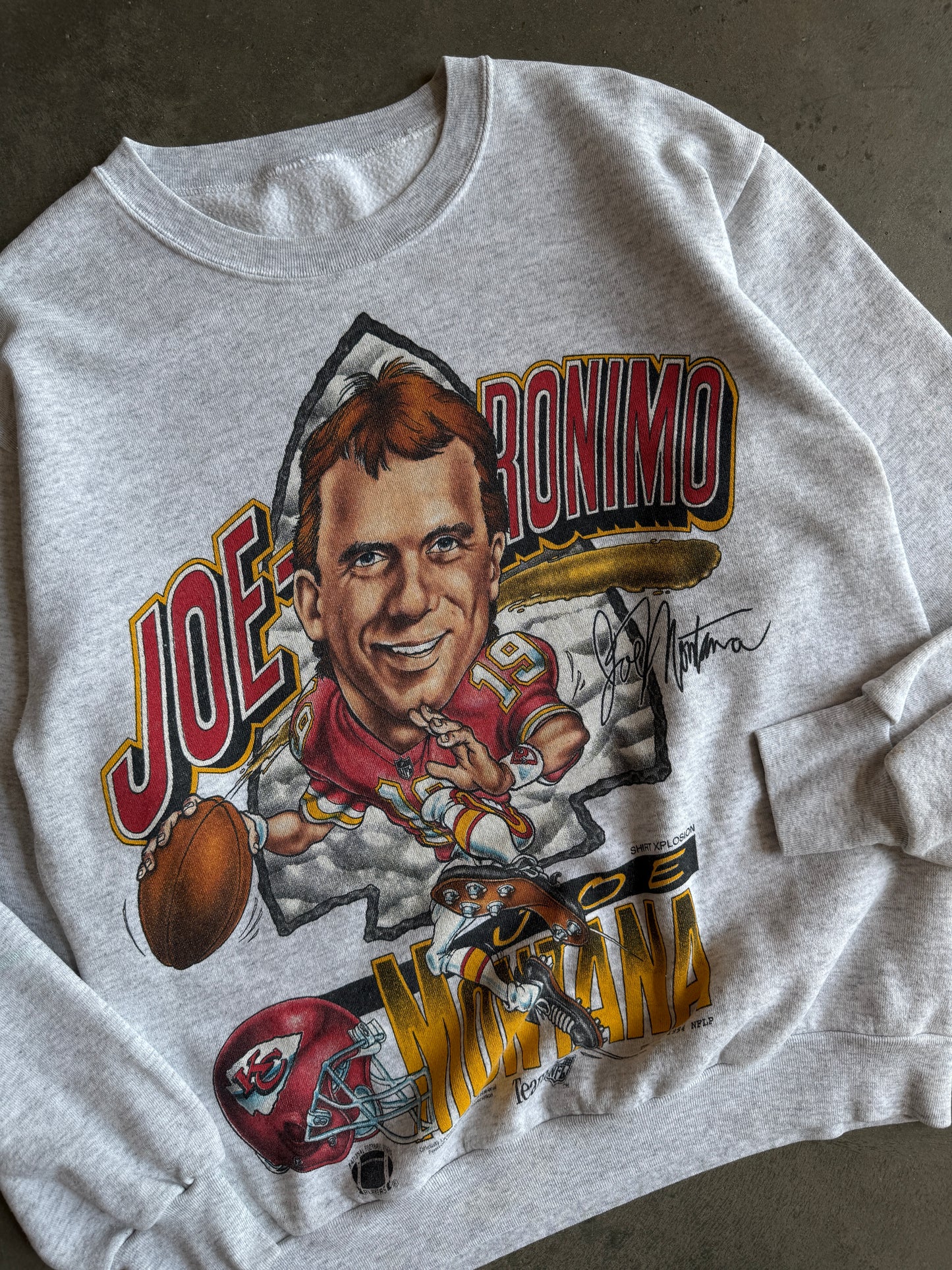 (L) Joe Montana Kansas City Chiefs Xplosion Crew