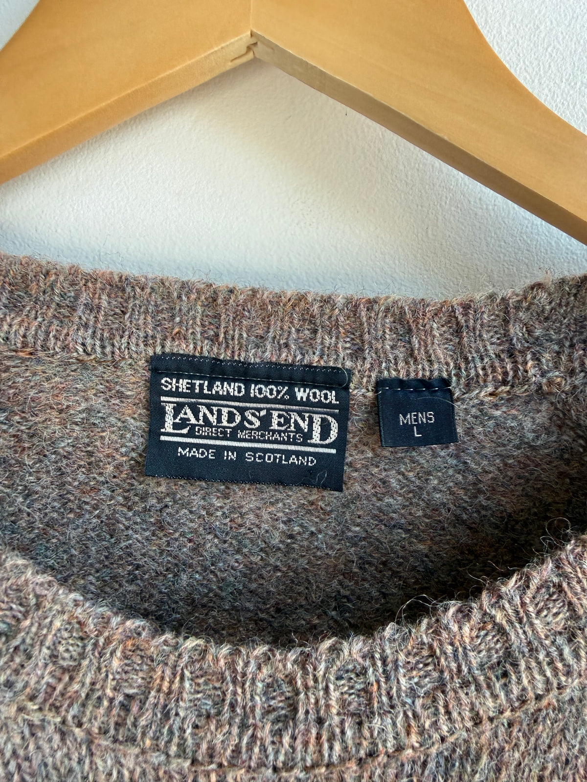 (L) Lands End Wool Sweater