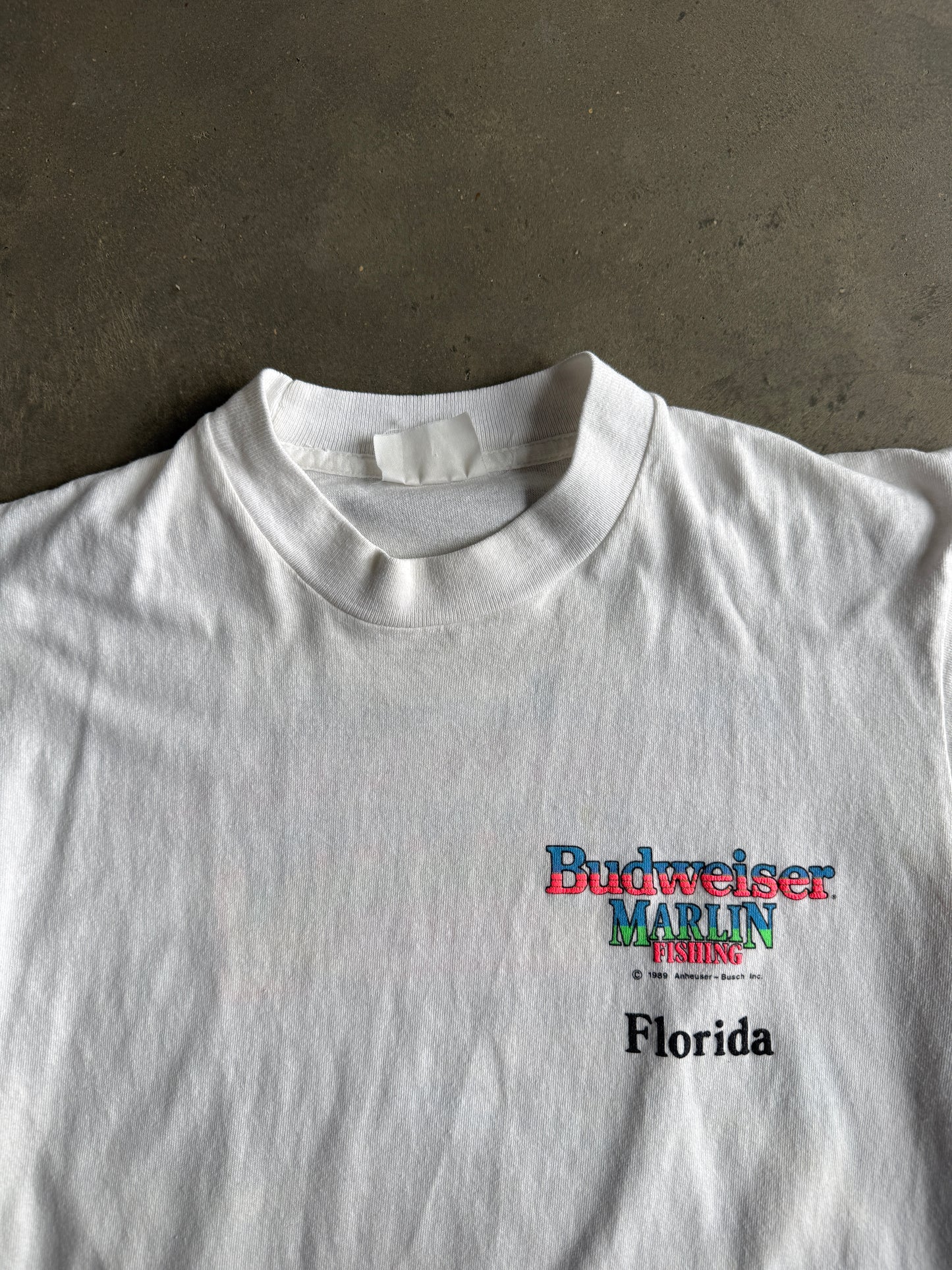 (L) Budweiser Marlin Fishing Tee