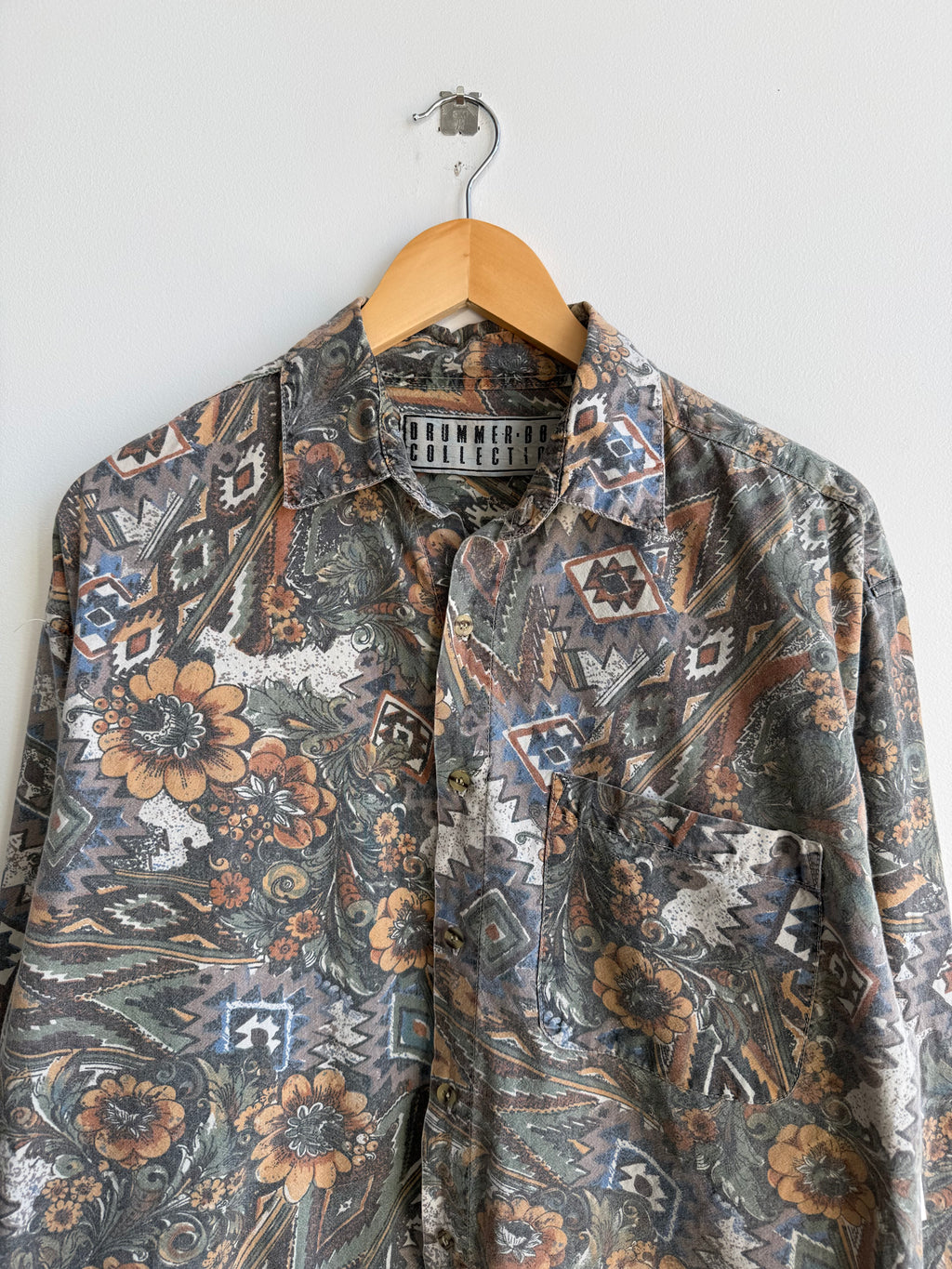 (M) Drummer Boy Pattern Shirt