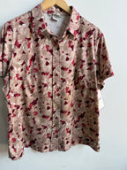 (L) Floral Button Up Shirt