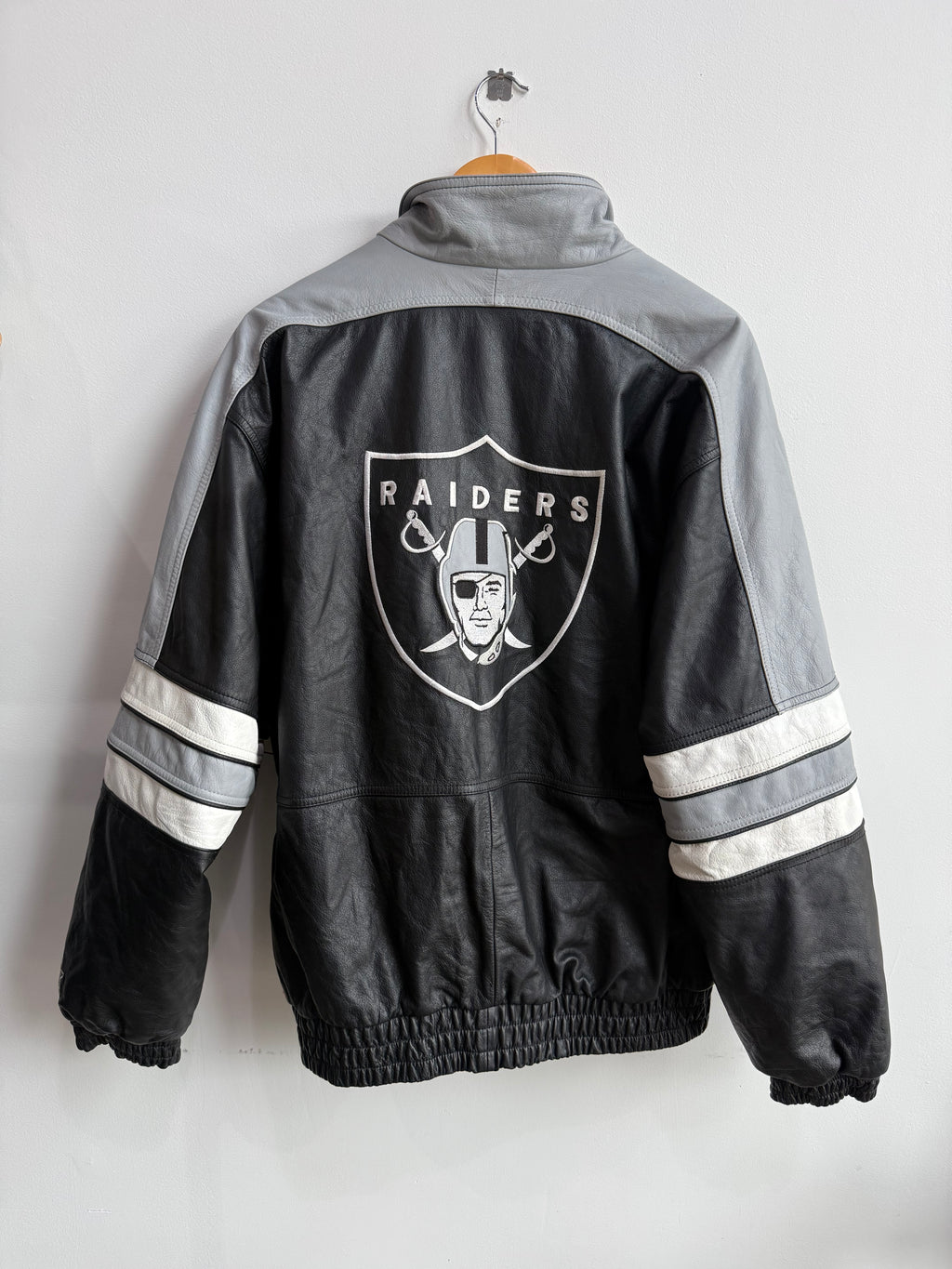 (L) Raiders Leather Jacket
