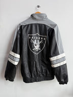 (L) Raiders Leather Jacket