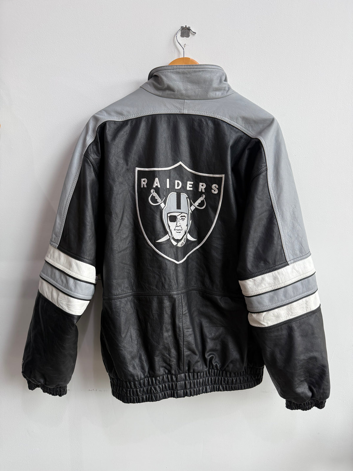 (L) Raiders Leather Jacket