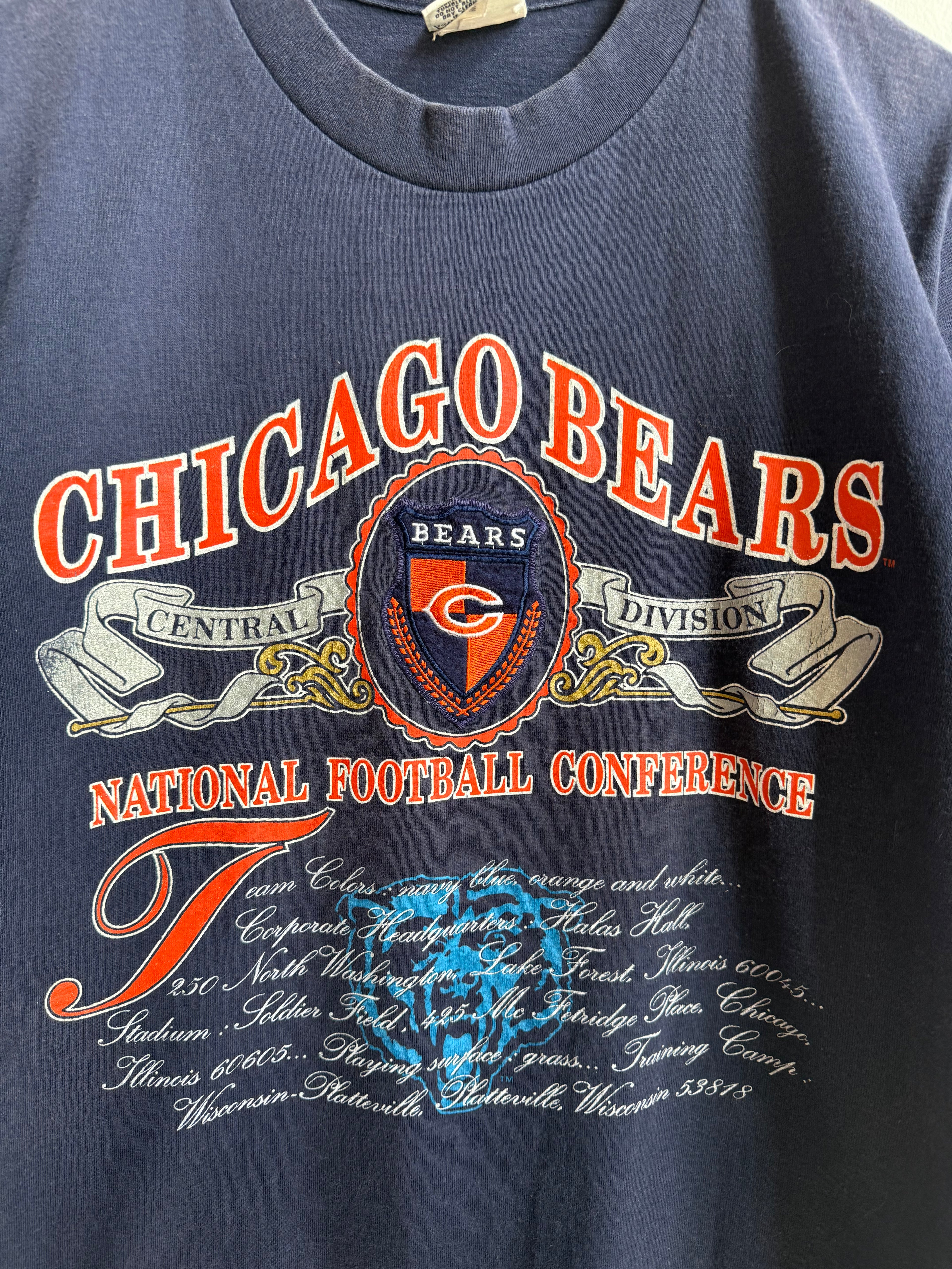(M) Chicago Bears Nutmeg Mills Tee