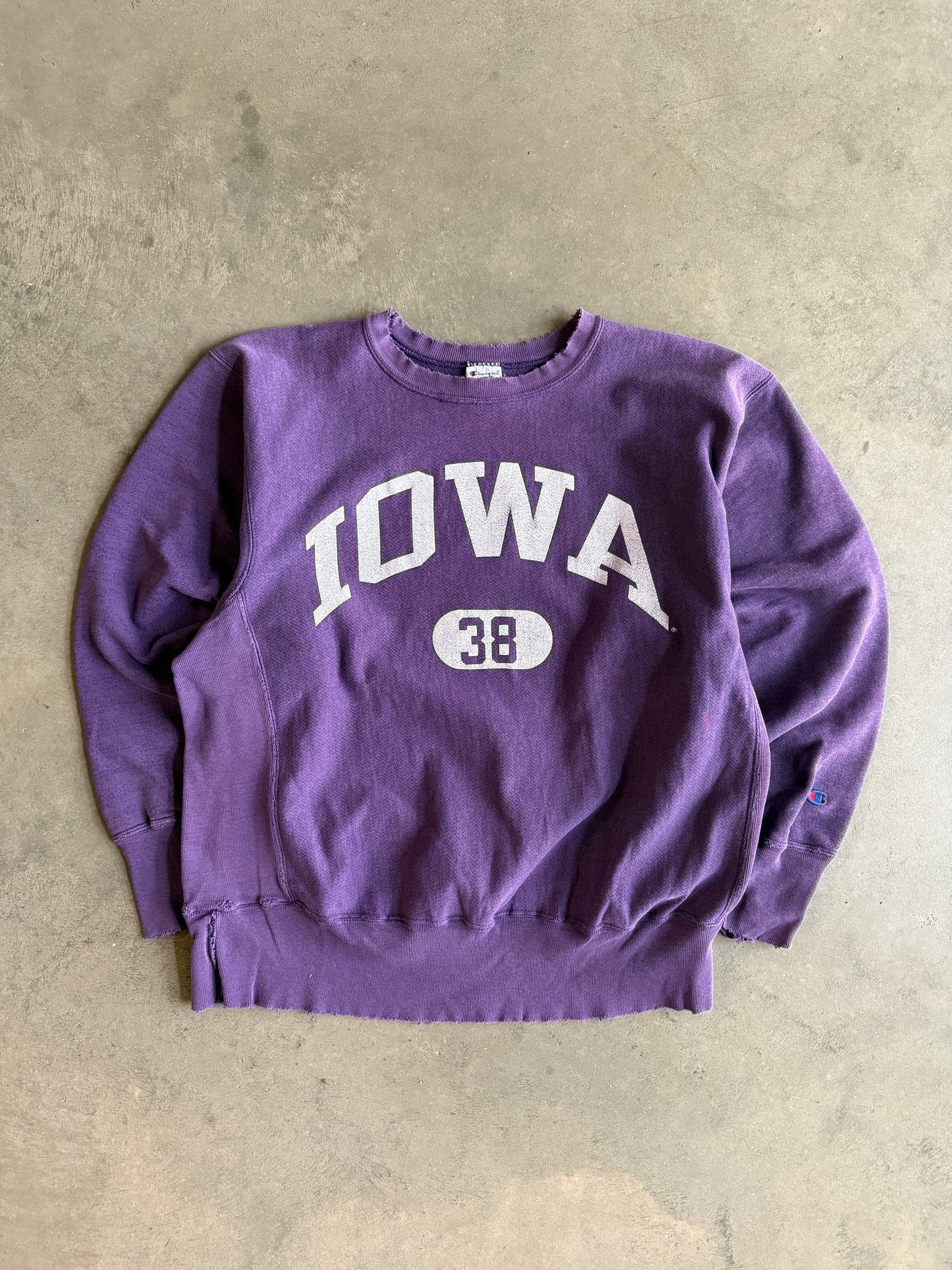 (XL) Iowa Champion Reverse Weave Crew