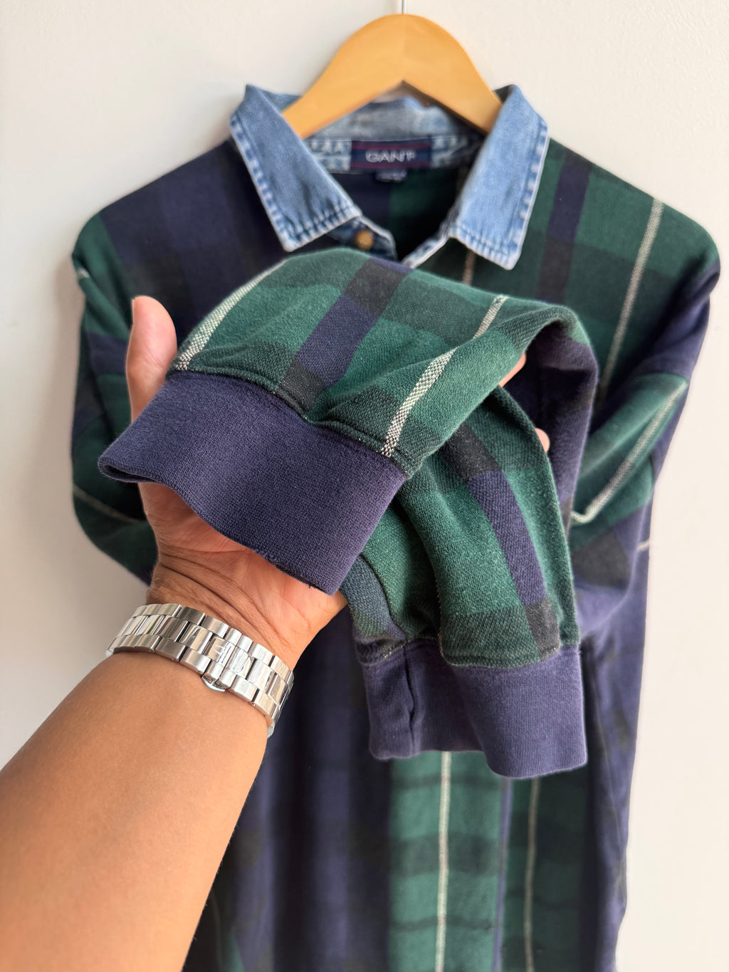 (XL) Gant Plaid Rugby Shirt