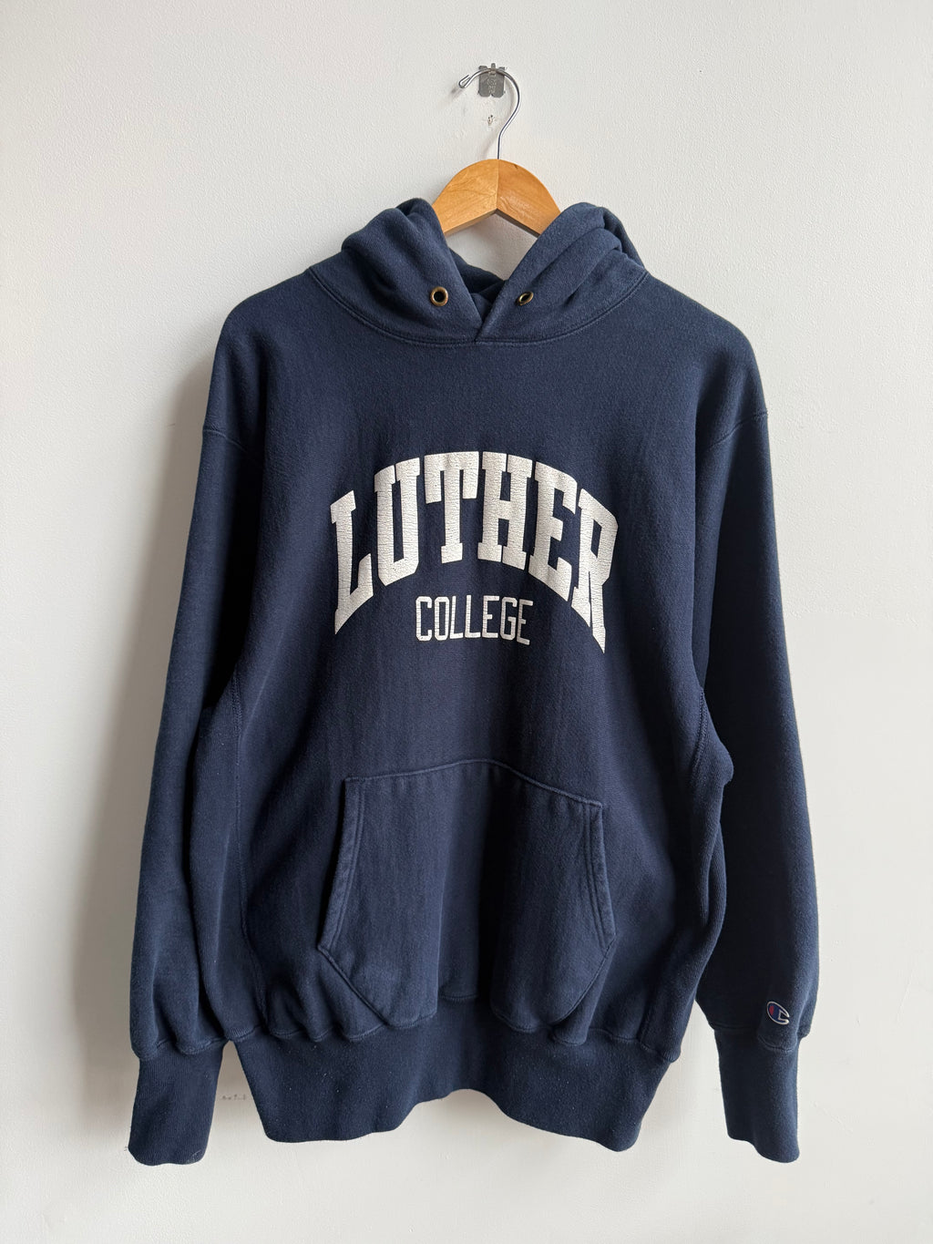 (XL) Luther College Reverse Weave Hoodie