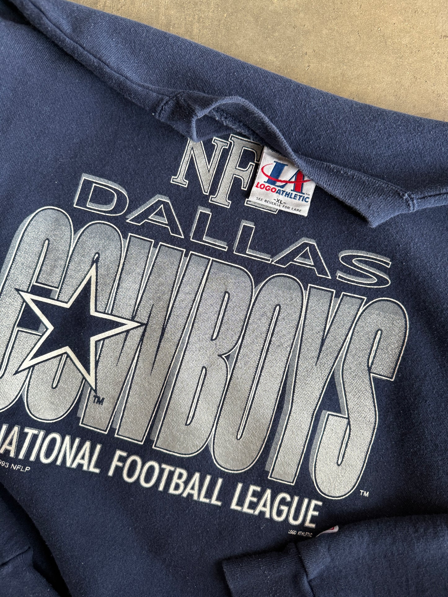 (XL) Dallas Cowboys Logo Athletic Crew
