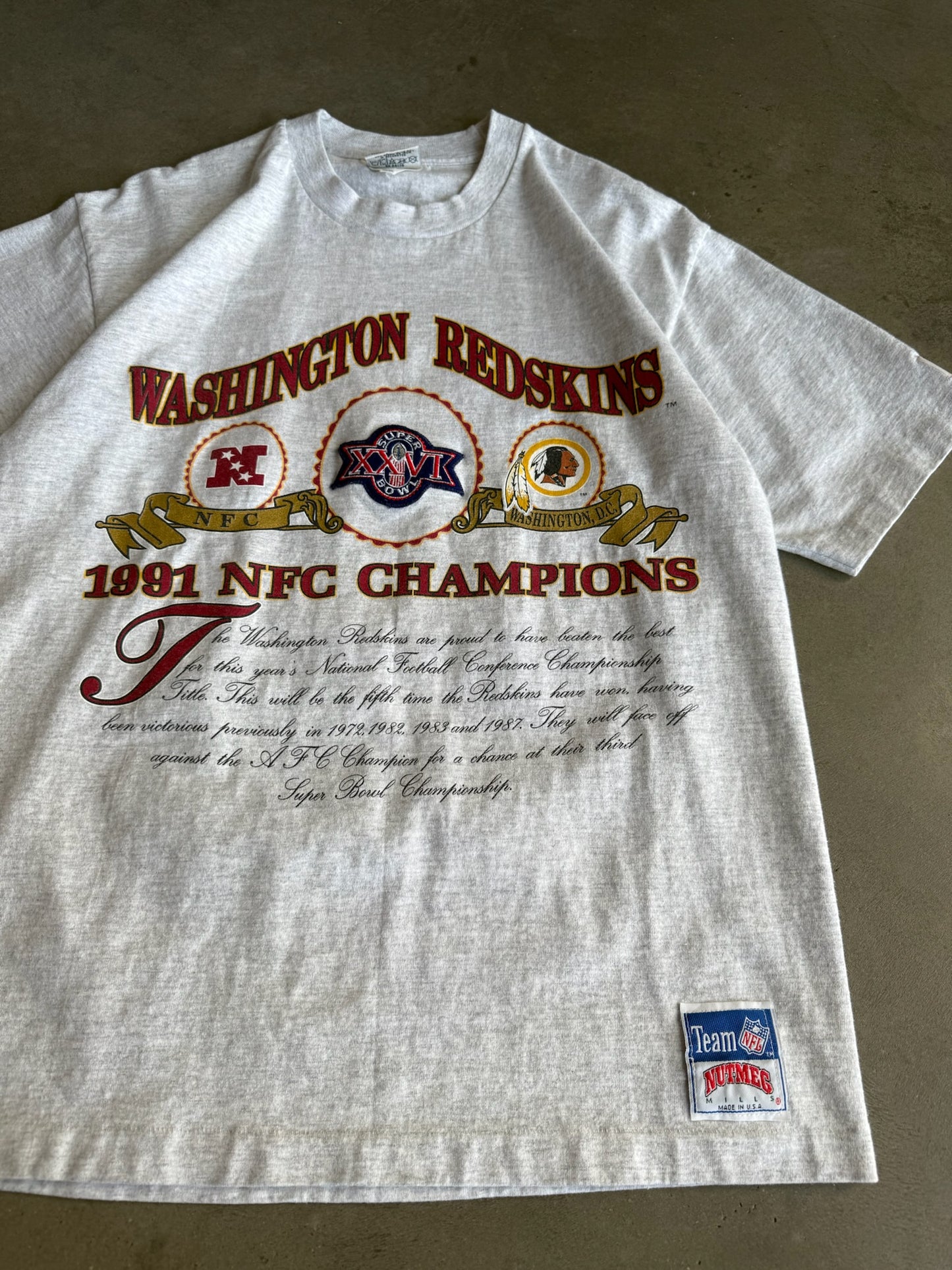 (L) Washington Redskins Super Bowl XXVI Tee