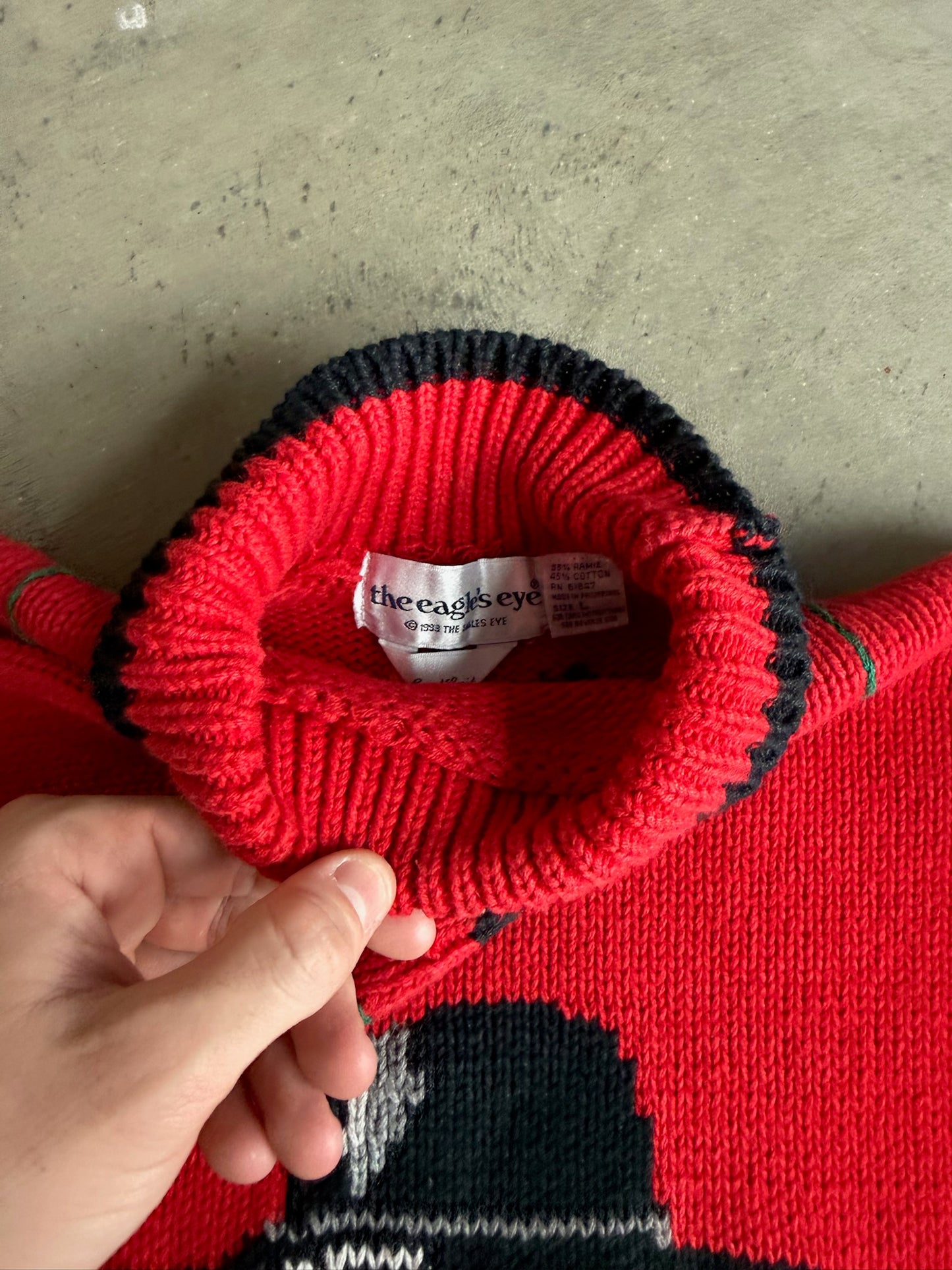 (M) Teddy Bear Fall Cotton Sweater