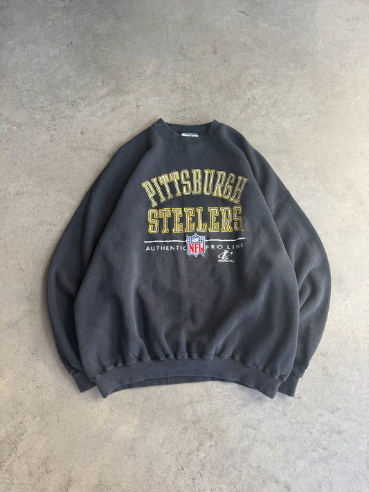 (XL) Pittsburgh Steelers Logo Athletic Crew