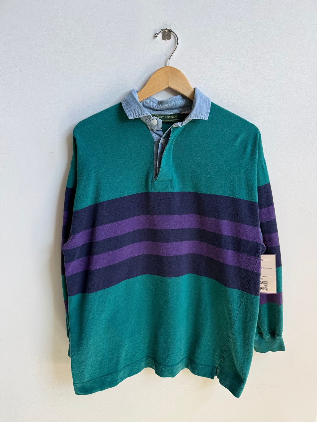 (L) Striped Rugby Longsleeve