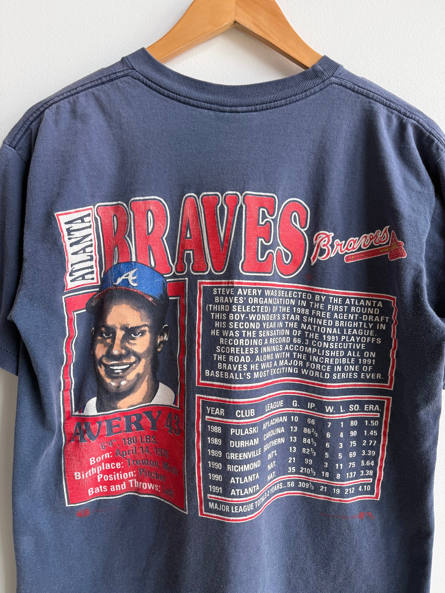 (M) Atlanta Braves Steve Avery Tee