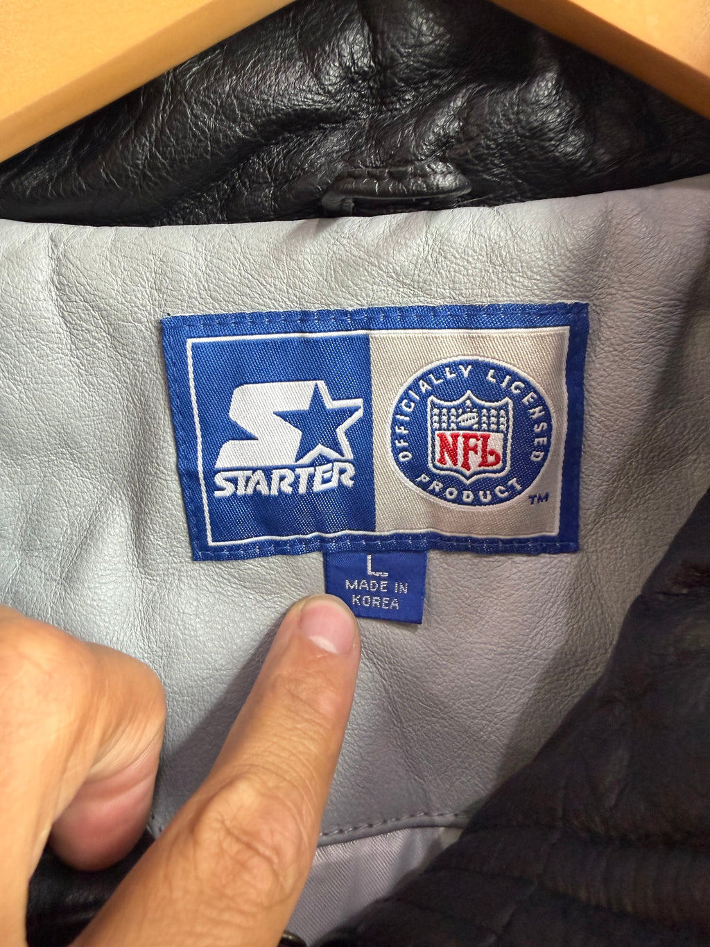 (L) Raiders Leather Jacket