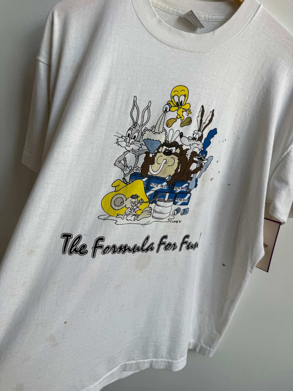 (XL) Formula For Fun Beer Looney Tunes Tee