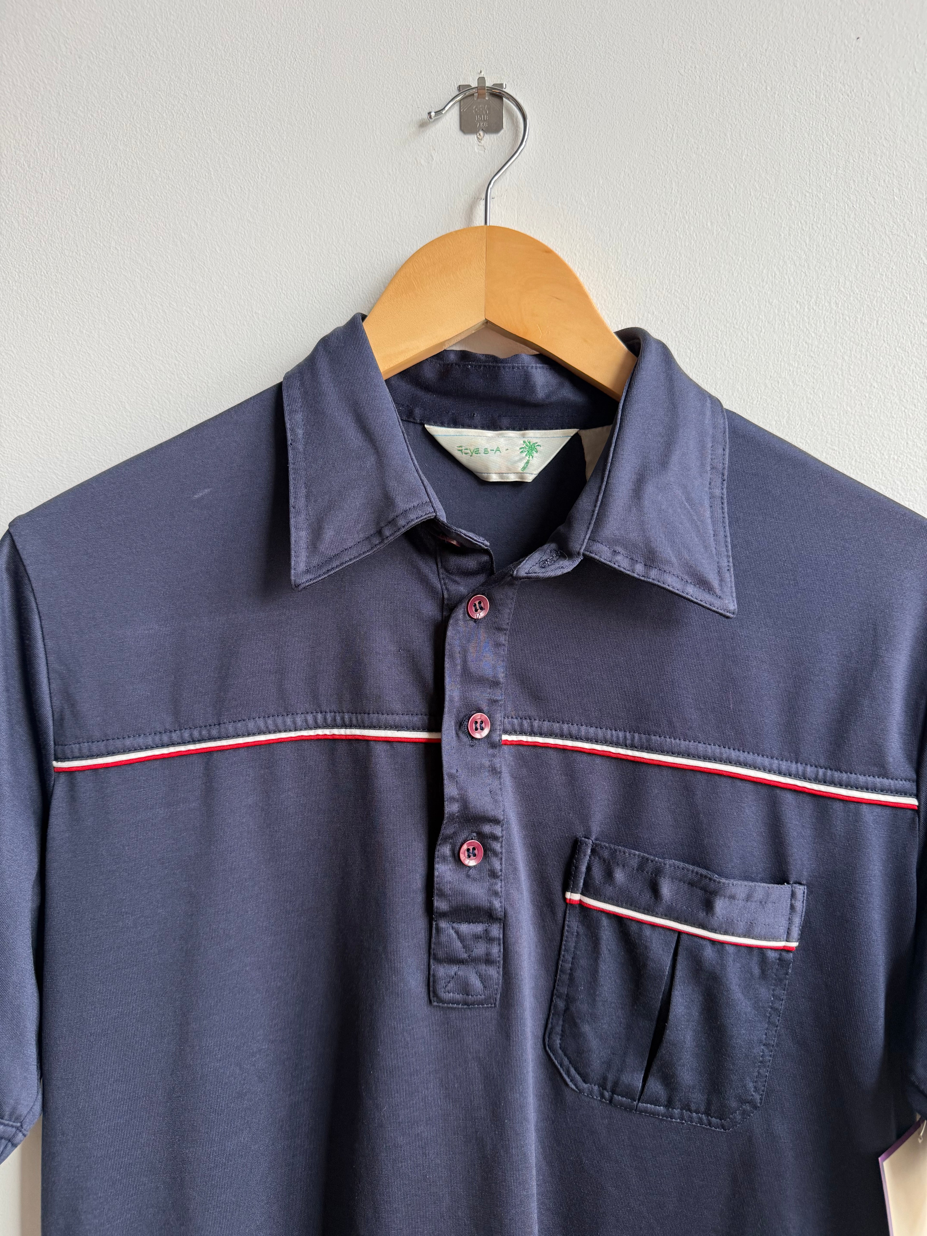 (M) Navy Blue Polo Shirt