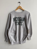 (XXL) Michigan State Reverse Weave Crew