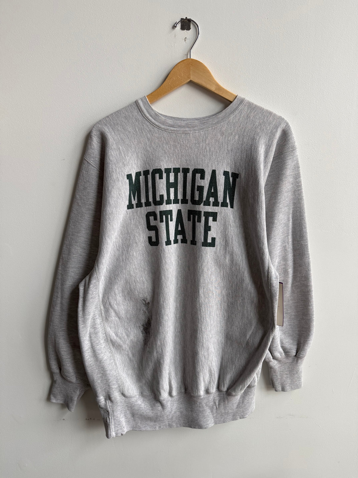 (XXL) Michigan State Reverse Weave Crew