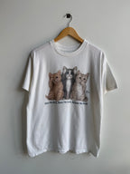 (L) See No Evil Cats Tee