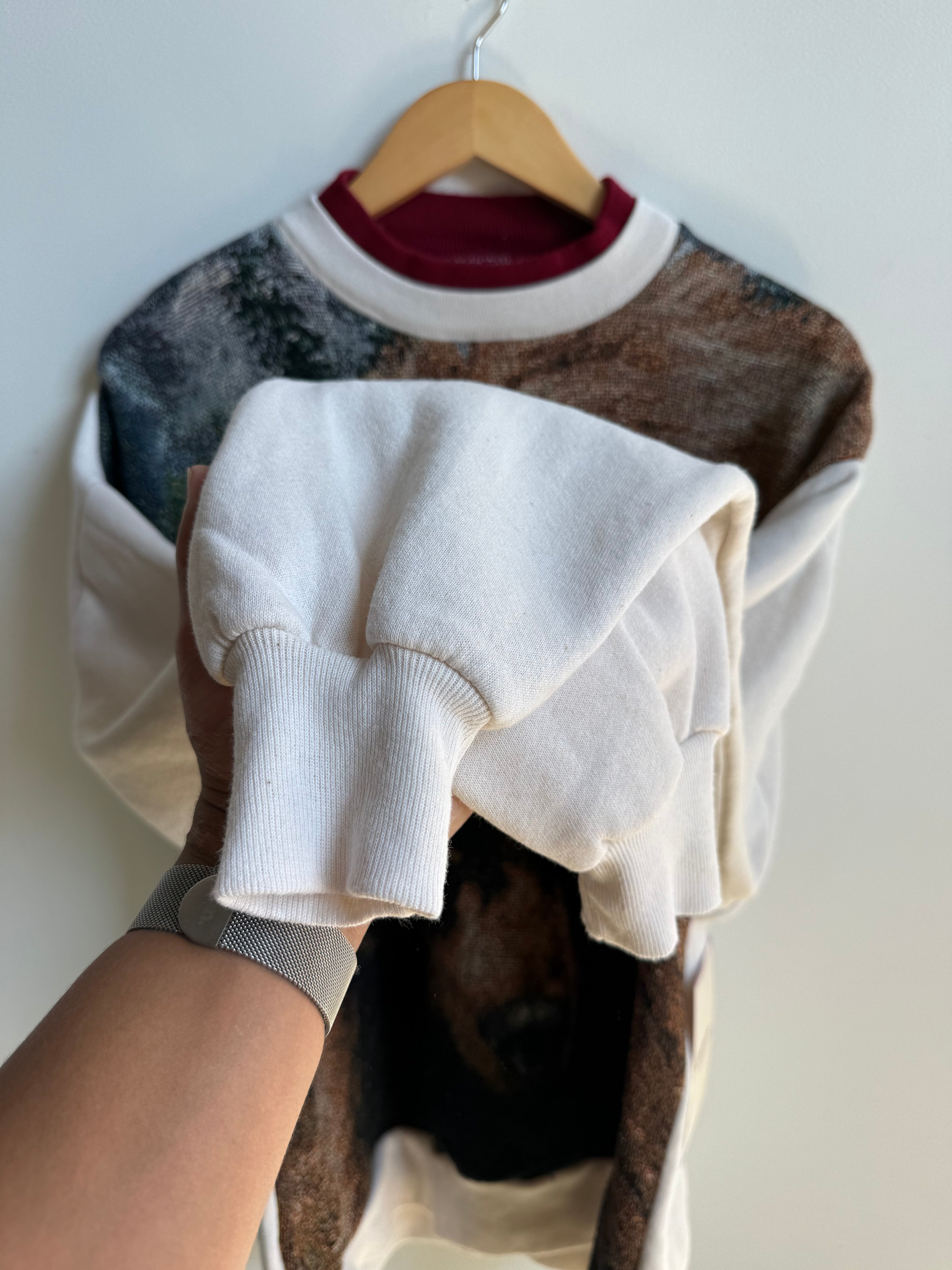 (XL) Bear All Over Print Crew