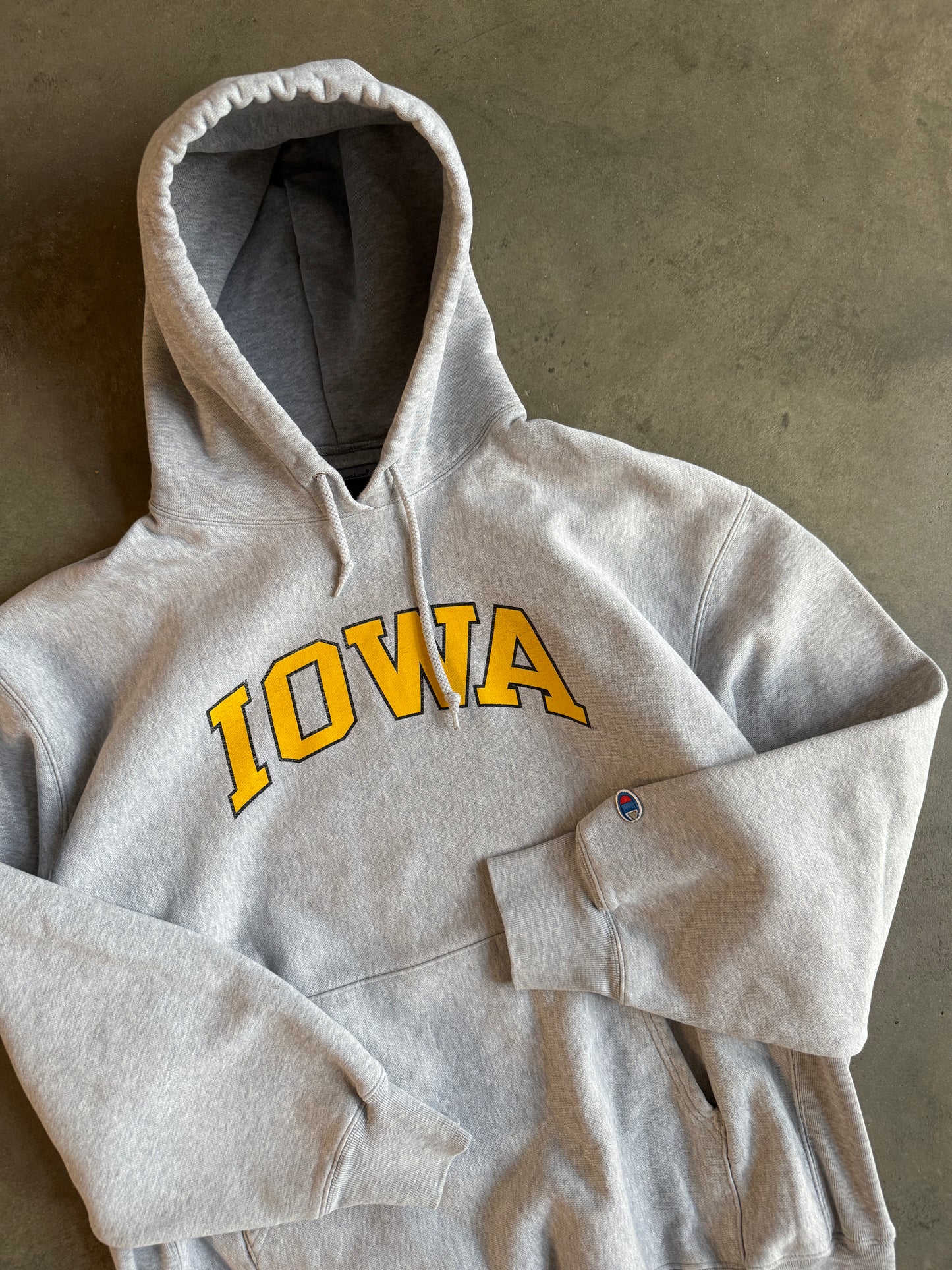 (XL) Iowa Champion Reverse Weave Hoodie