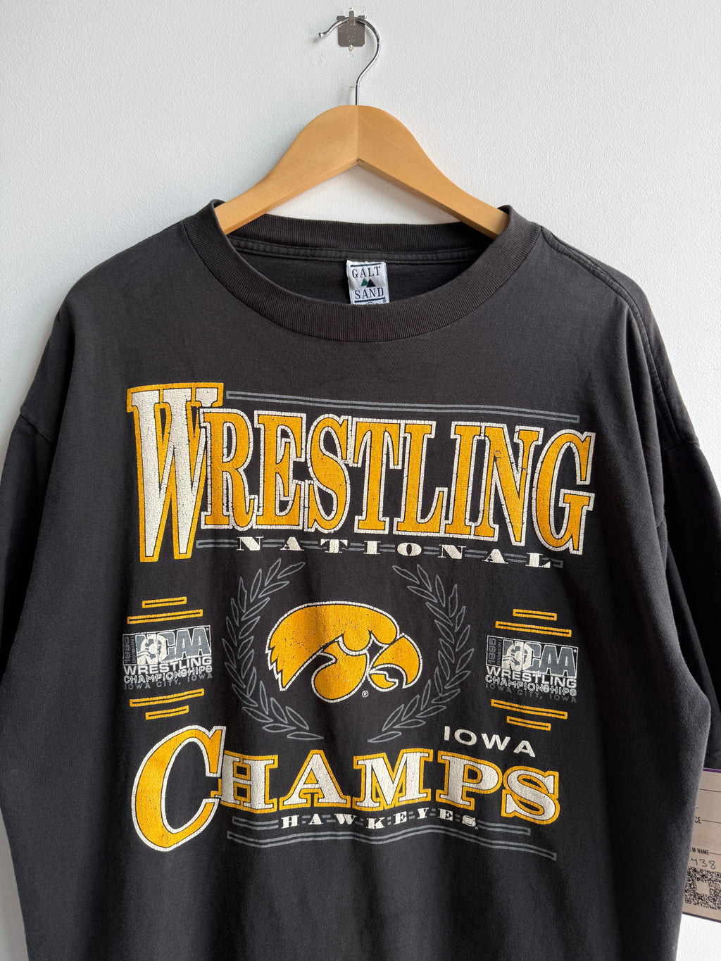 (XL) Iowa Wrestling National Champs Tee