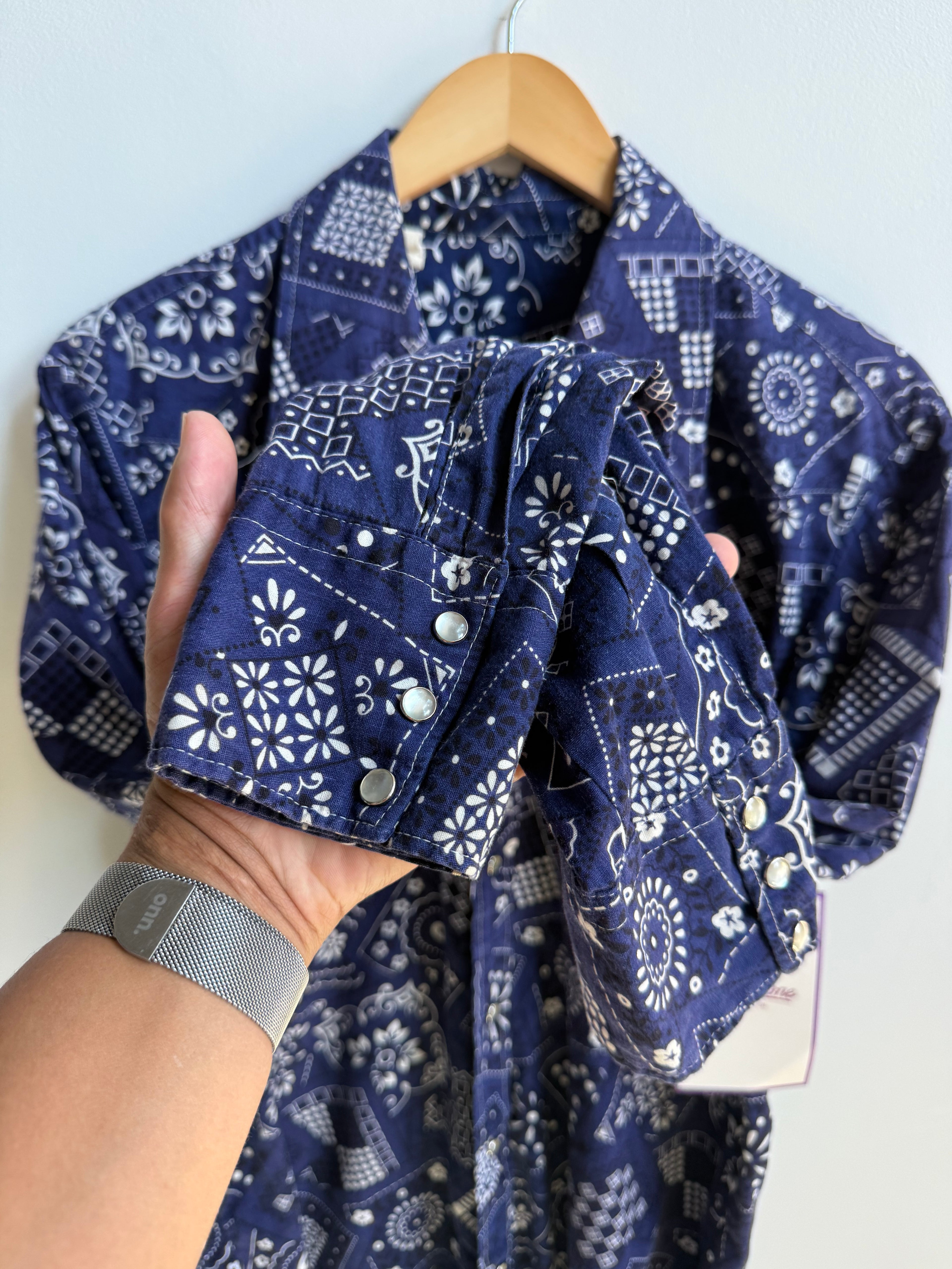 (L) Paisley Pearl Snap Shirt