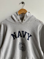 (XL) Navy Reverse Weave Hoodie